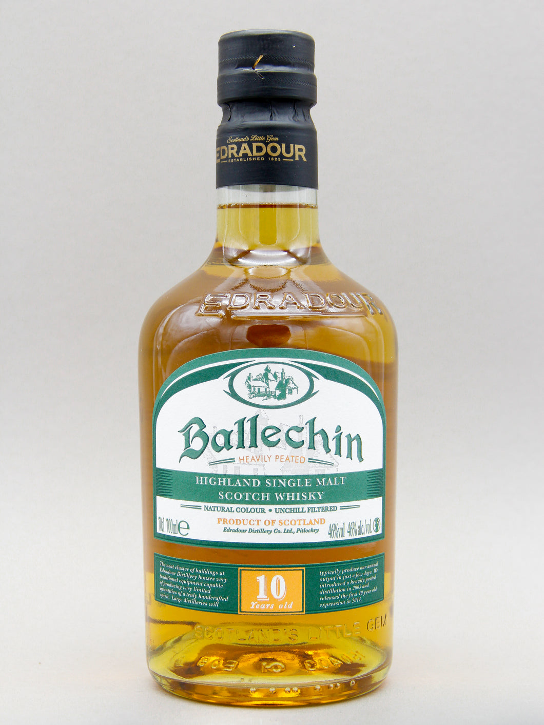 Ballechin 10 Years, Highland Single Malt Scotch Whisky (46%, 70cl)