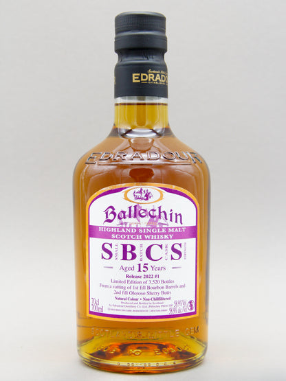 Ballechin 15 Years, SBCS 2022 release #1, Highland Single Malt Scotch Whisky (58.9%, 70cl)