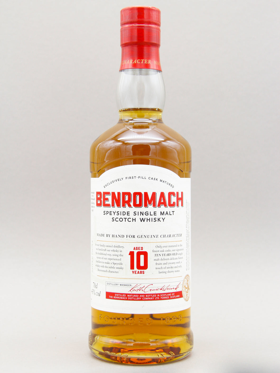 Benromach 10 Years, Speyside Single Malt Scotch Whisky (43%, 70cl)