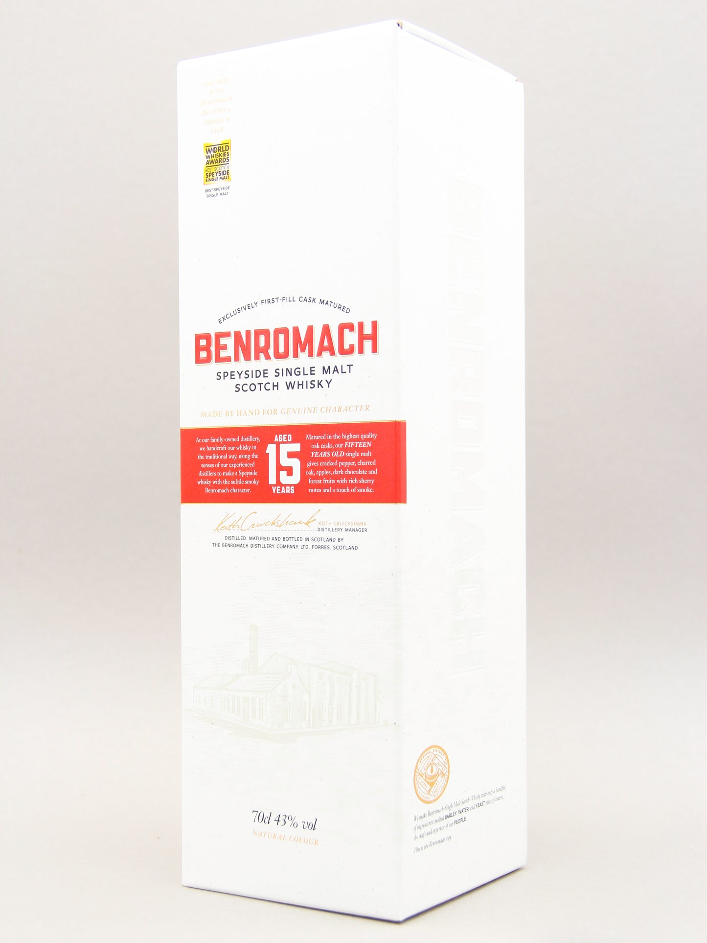 Benromach 15 Years, Speyside Single Malt Whisky (43%, 70cl)