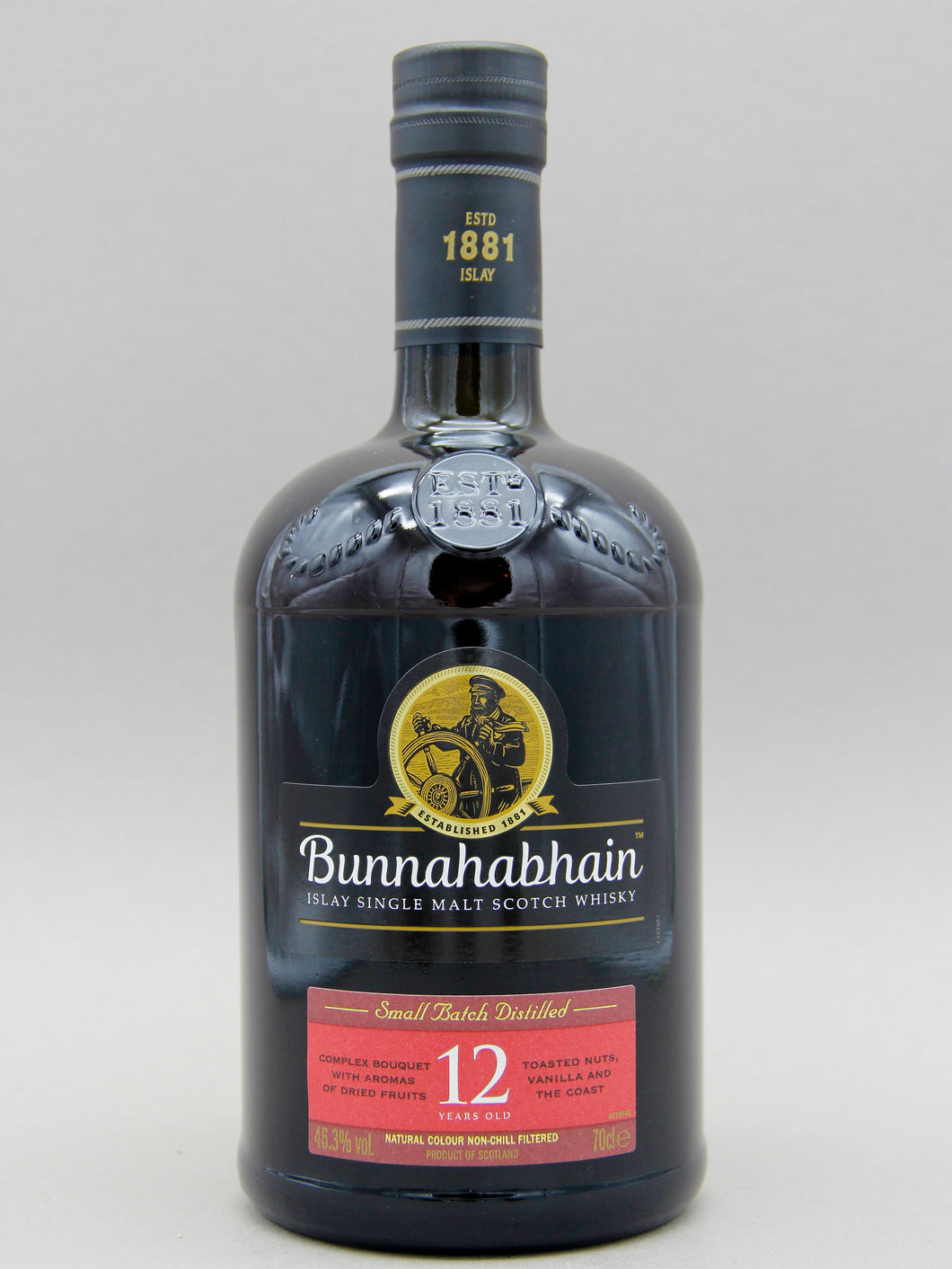 Bunnahabhain, 12 Years Old, Islay Single Malt Scotch Whisky (46.3%, 70cl)