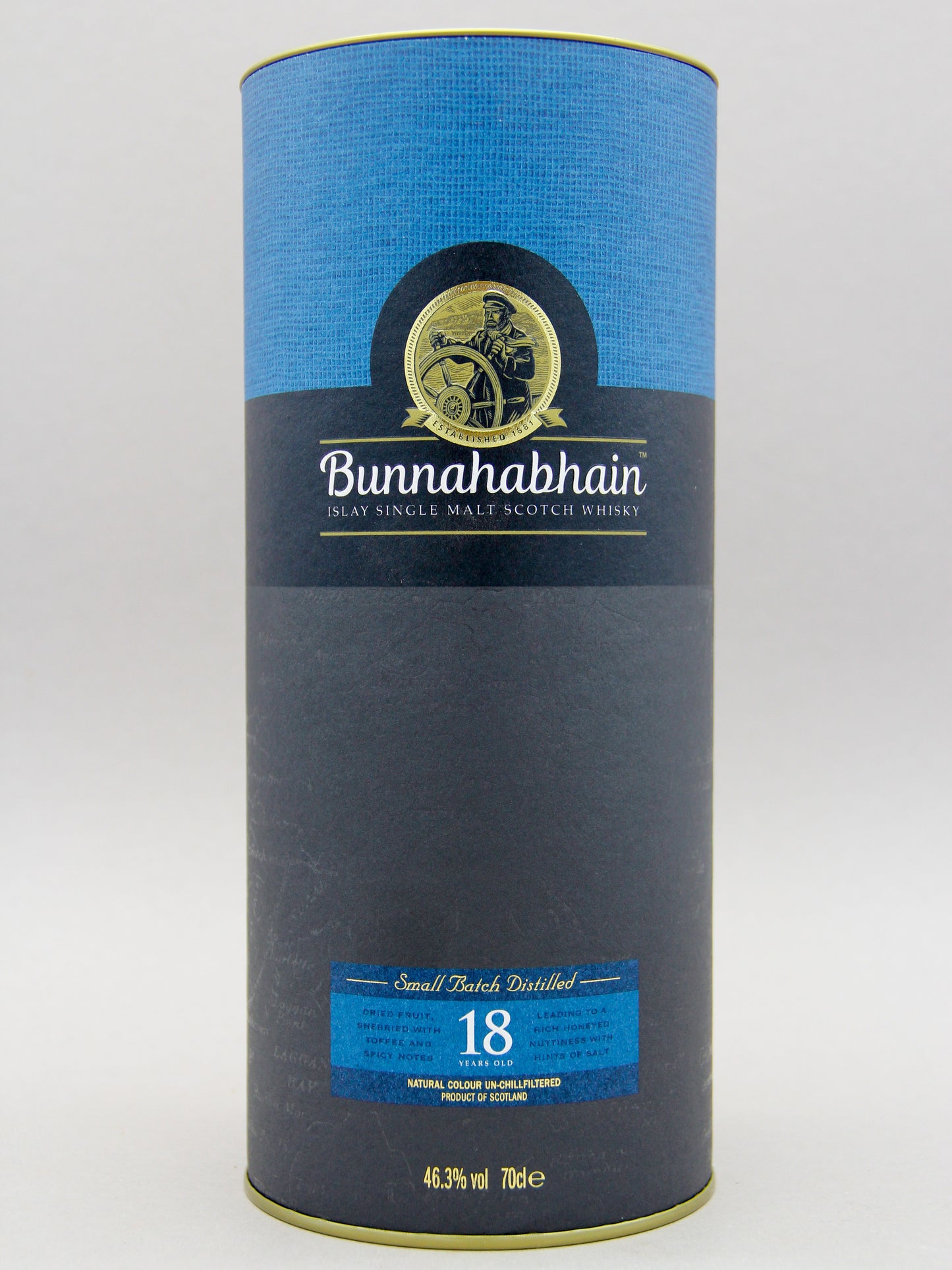 Bunnahabhain, 18 Years Old, Islay Single Malt Scotch Whisky (46.3%, 70cl)