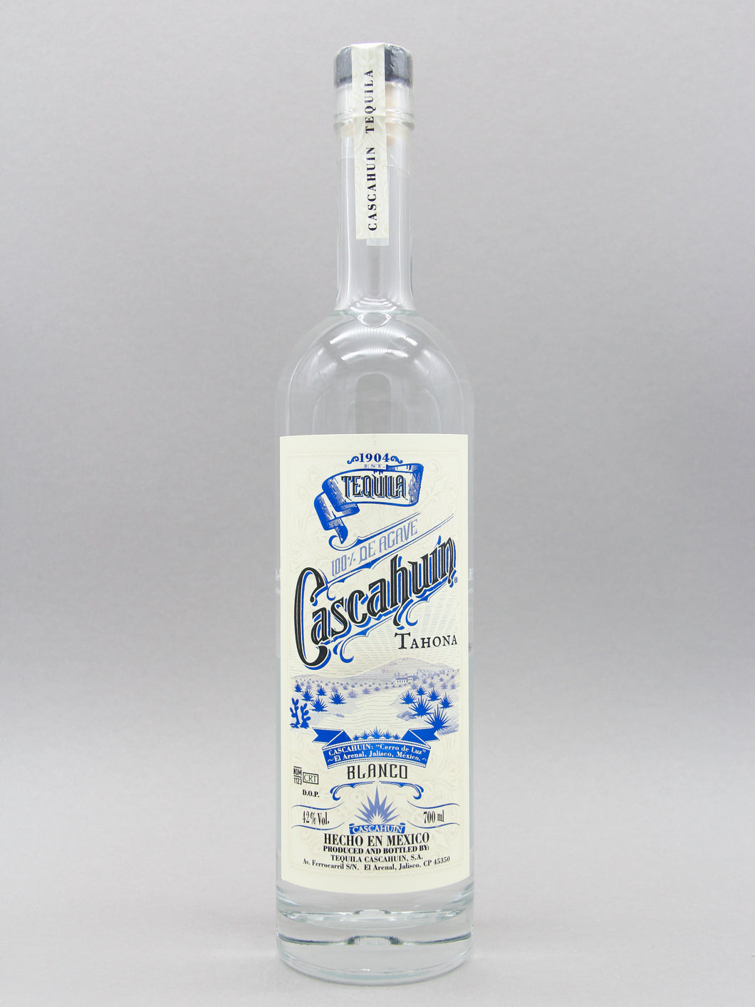 Cascahuin Tequila, Tahona Blanco, 100% De Agave (42%, 70cl)