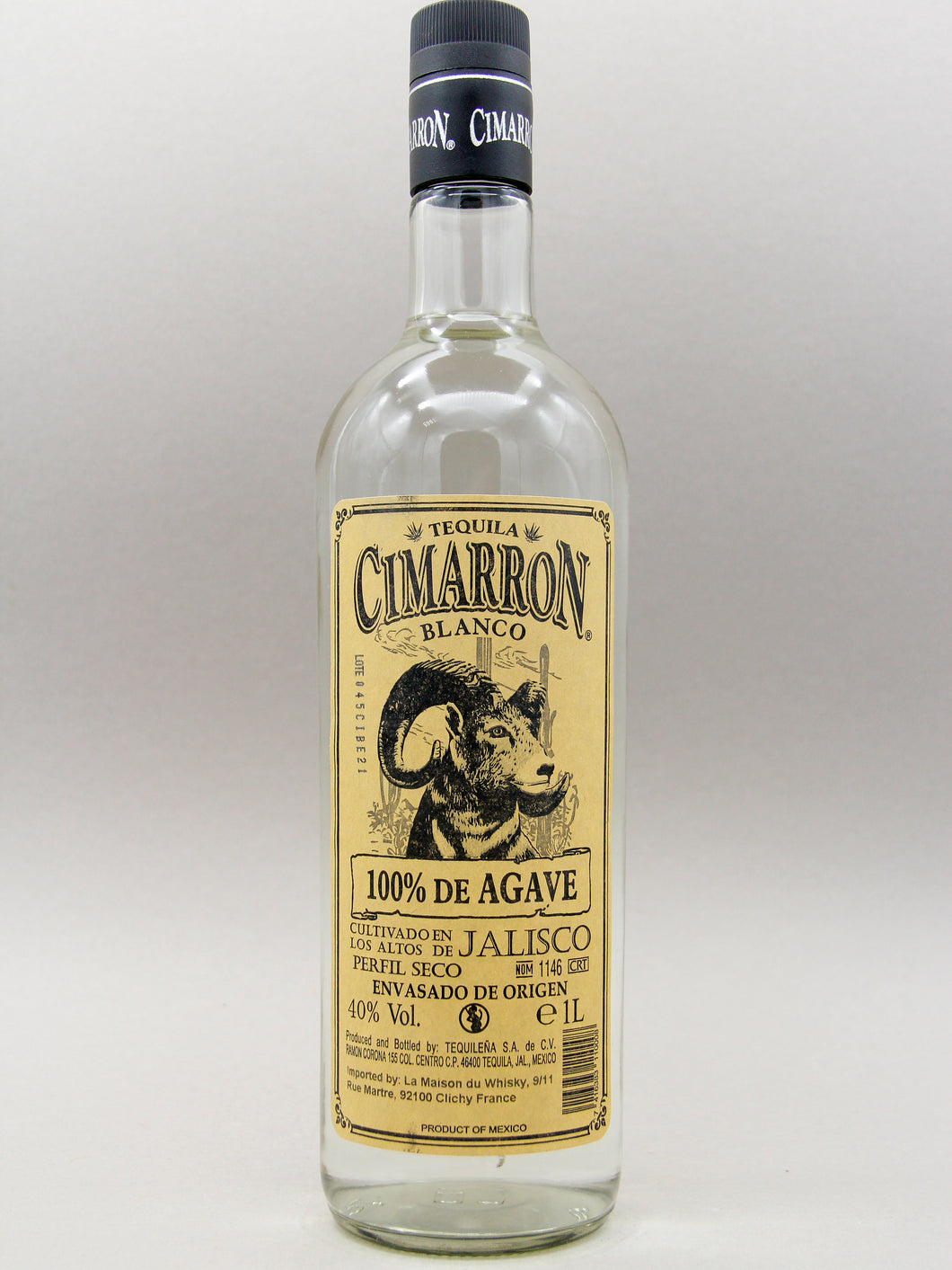 Cimarron, Tequila, Blanco (40%, 100cl)
