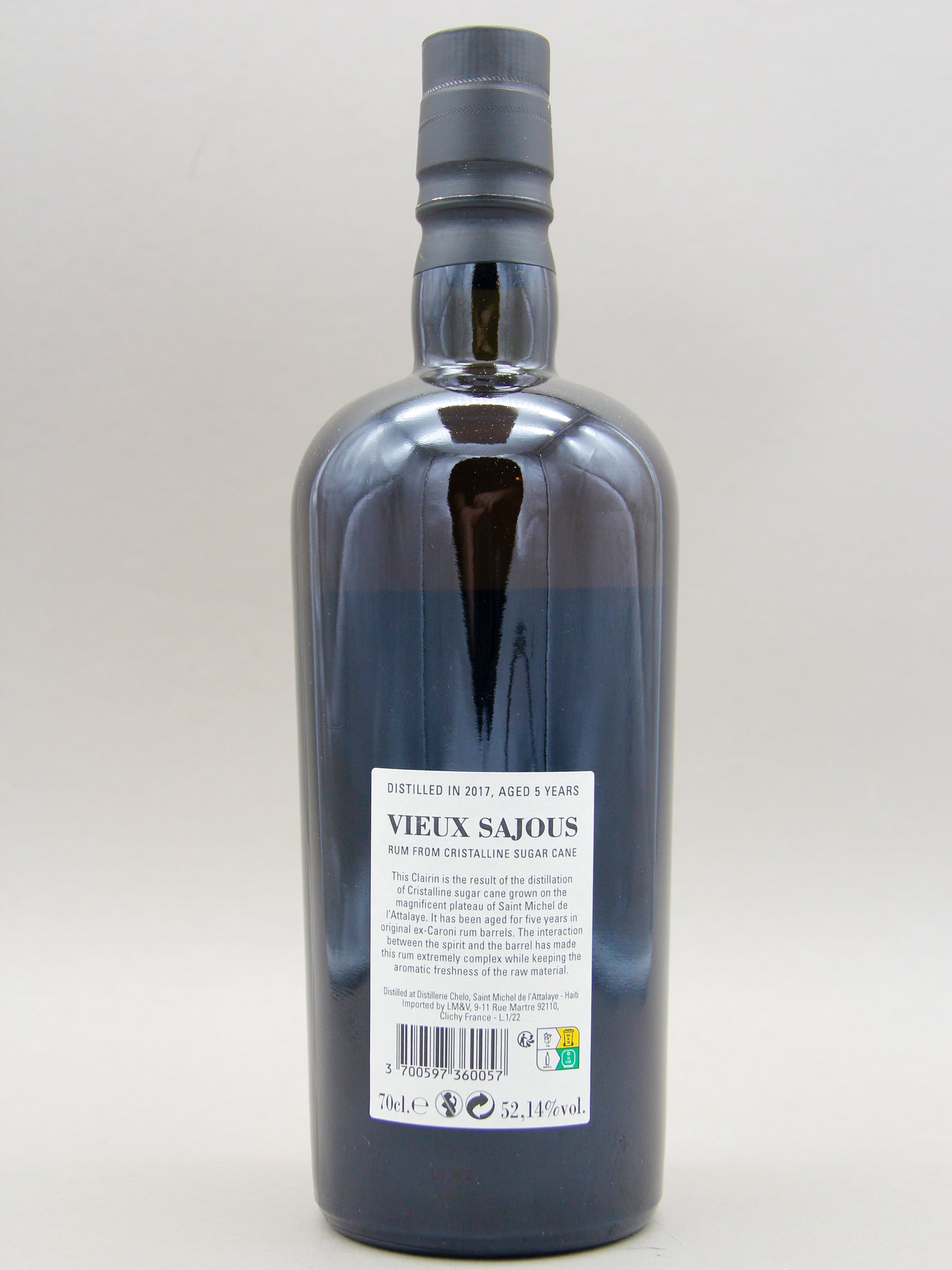 Clairin Vieux Sajous, Aged 5 Years, Ex-Caroni casks, Distilled 2017 (52.14%, 70cl)