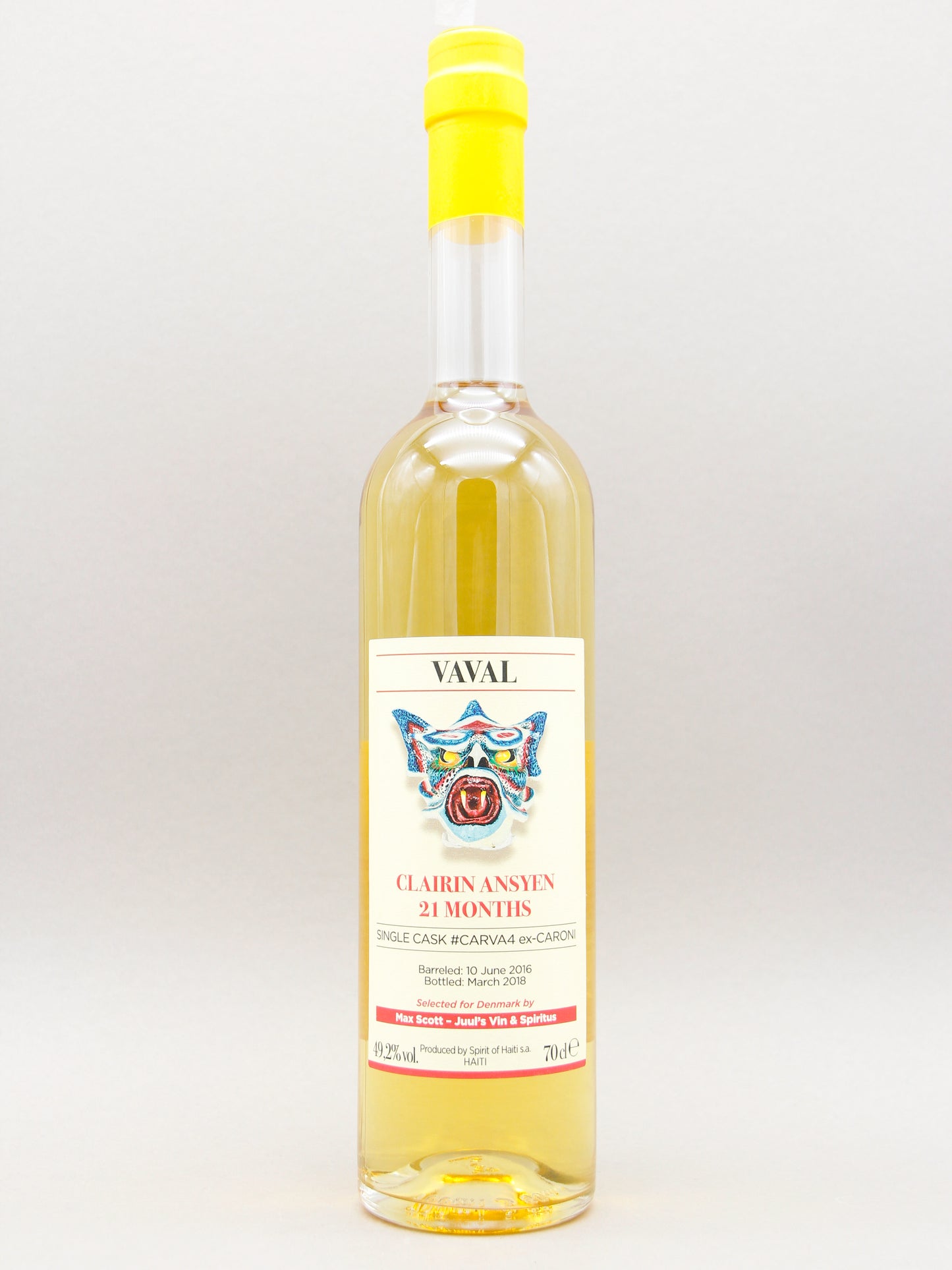 Clairin Ansyen, Vaval Haiti, 21 Months, Single Caroni Cask (49,2%, 70cl)