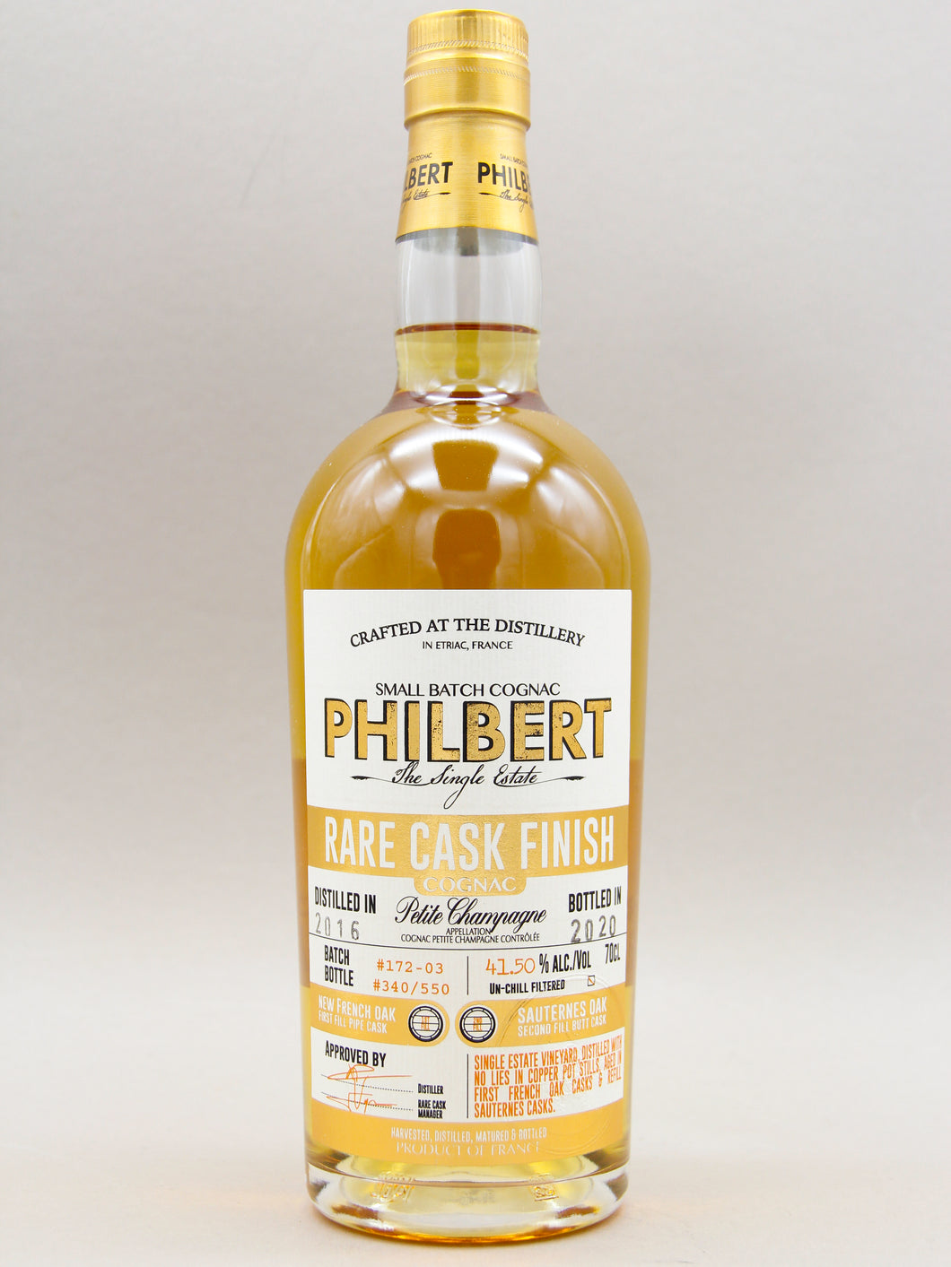 Cognac Philbert Single Estate Sauternes Cask Finish (40%, 70cl)