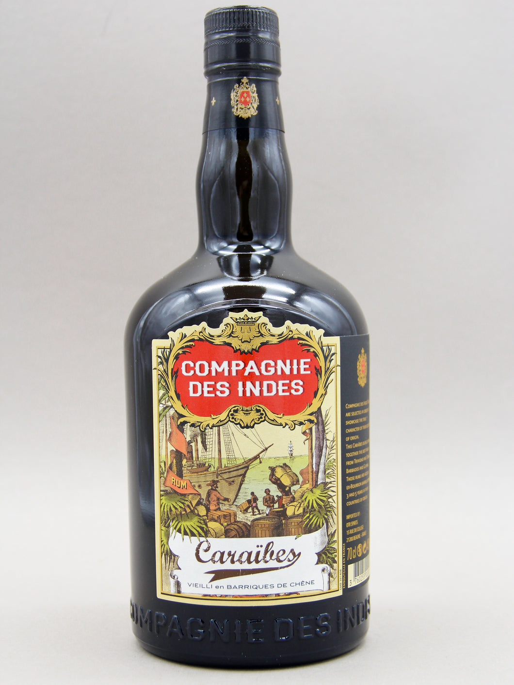 Compagnie Des Indes Caraibes Rum, Trinidad, Barbados, Guyana (40%, 70cl)