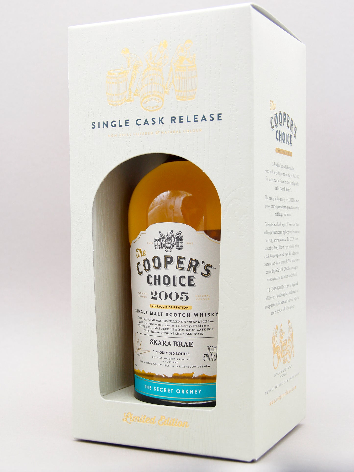 Cooper's Choice, Skara Brae, 2005 - 2021, 16 Years, Single Malt Scotch Whisky (57%, 70cl)