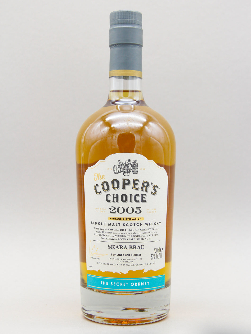 Cooper's Choice, Skara Brae, 2005 - 2021, 16 Years, Single Malt Scotch Whisky (57%, 70cl)