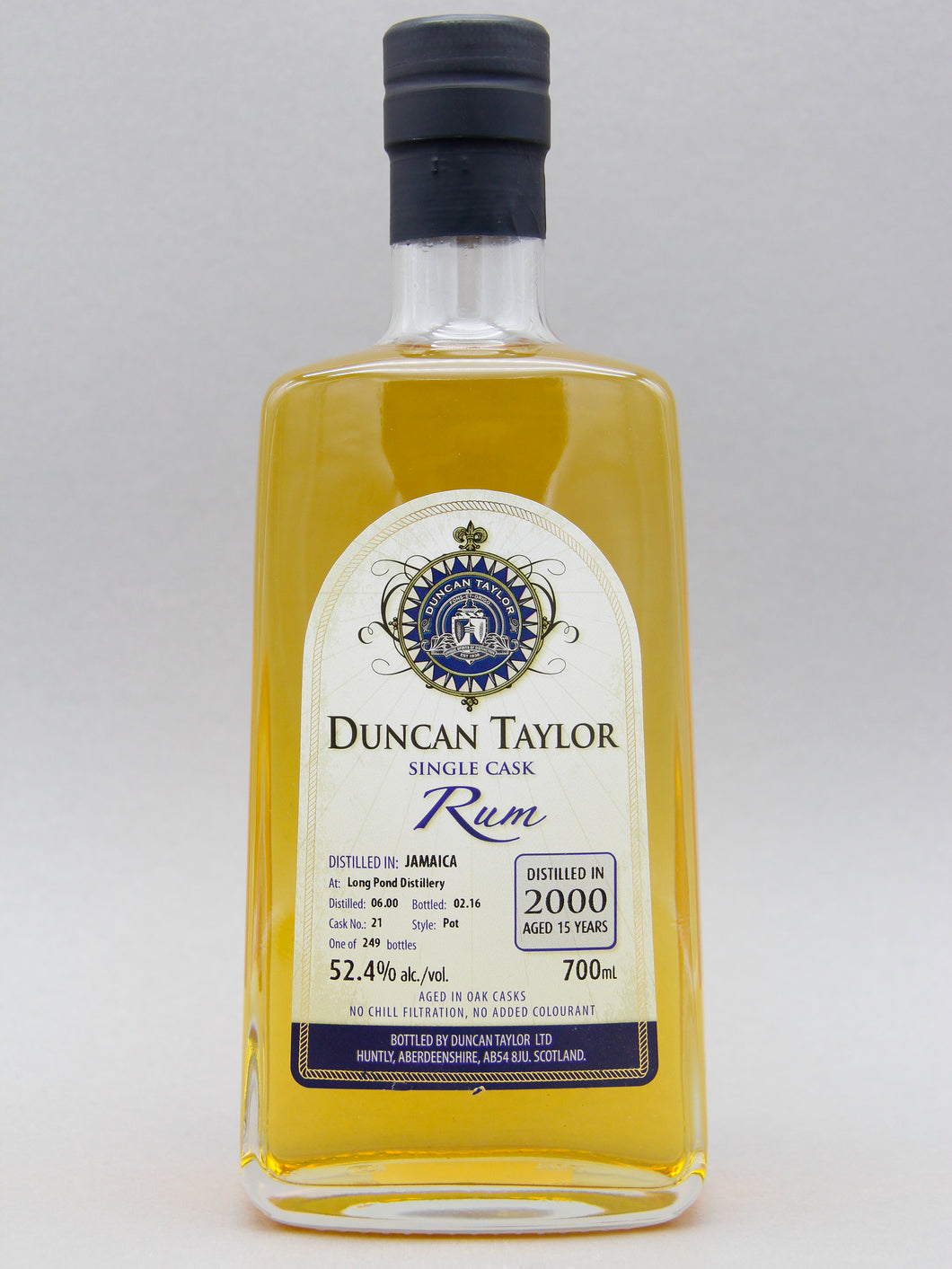 Duncan Taylor 15 Years Jamaica Rum, Long Pond, Distilled 2000 (52,4%, 70cl)