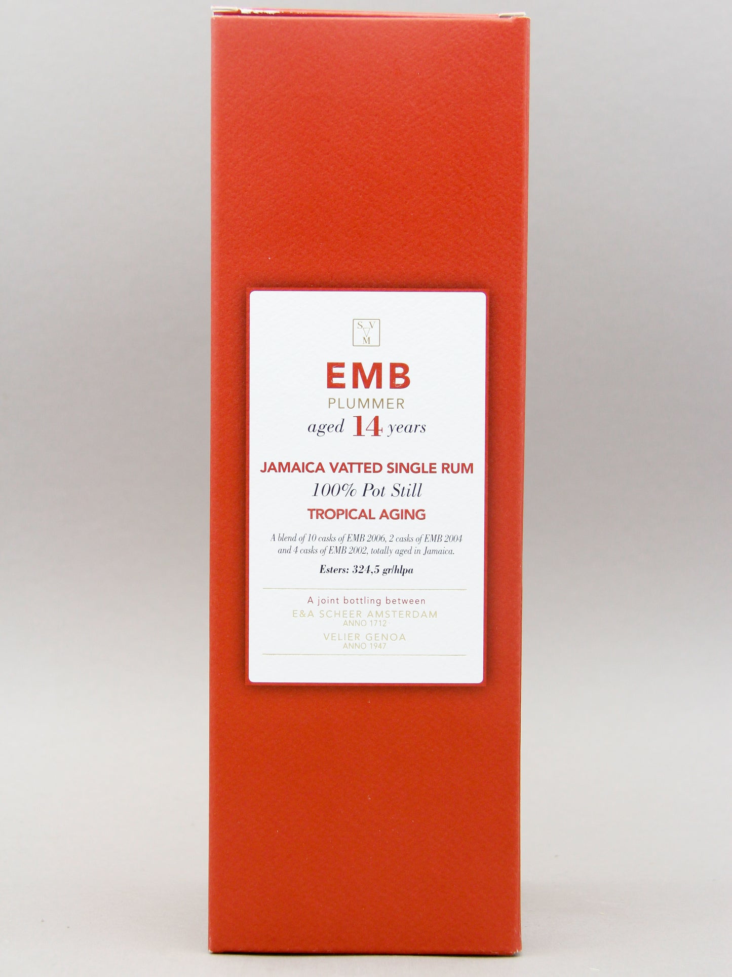 SV&M, EMB Plummer, Aged 14 Years, Tropical Aging, Jamaica Vatted Single Rum (69.5%, 70cl)