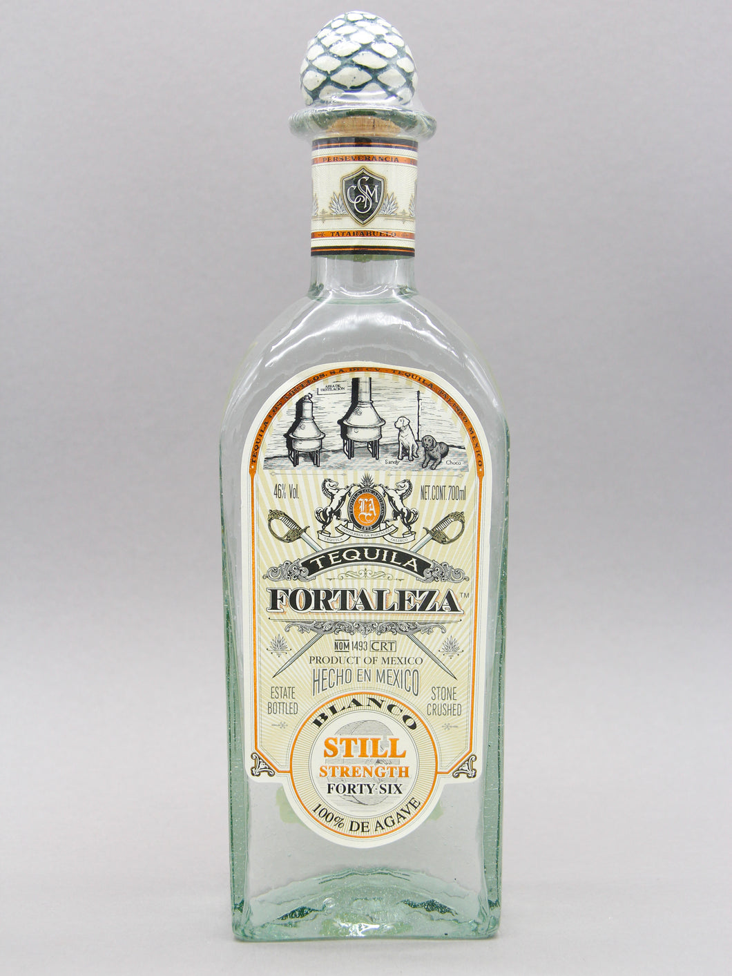 Fortaleza Blanco Tequila, 100% Agave, Still Strength (46%, 70cl)