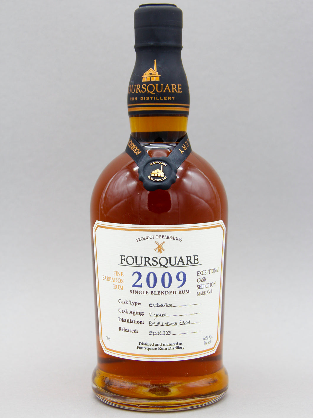 Foursquare Exceptional Cask Selection: 2009, Single Blended Rum, 12 Years, Barbados (60%, 70cl)