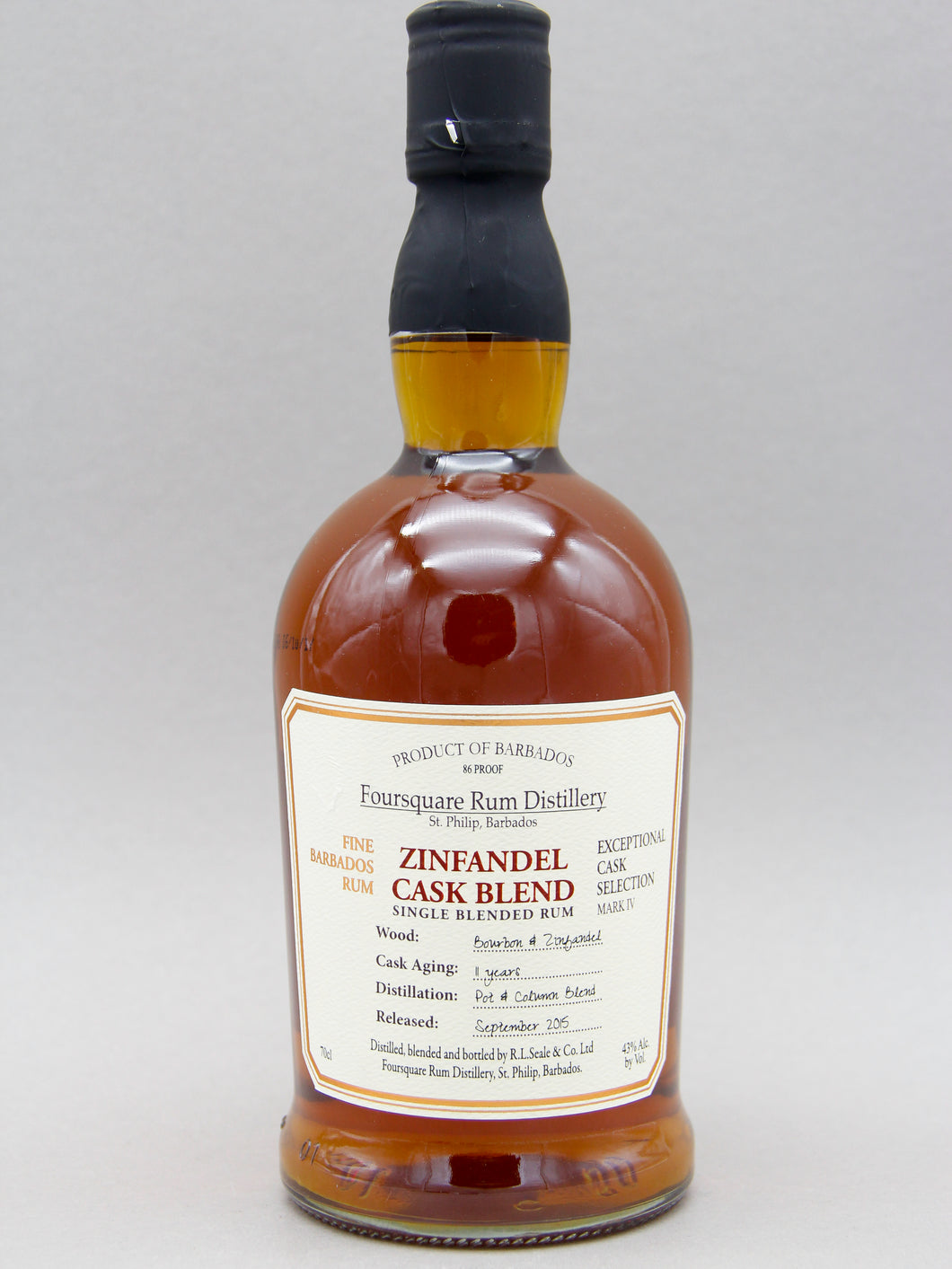 Foursquare Exceptional Cask Selection: Zinfandel Cask, Single Blended Rum, 11 Years, Barbados (43%, 70cl)