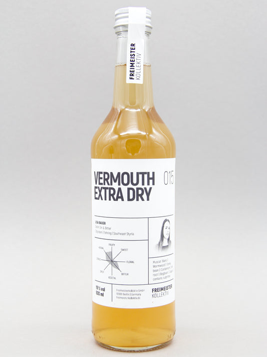 Freimeister Kollektiv, Vermouth Extra Dry 015, Vermouth, Lisa Bauer, Südoststeiermark, Austria (19%, 50cl)