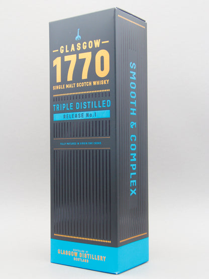 Glasgow Distillery, 1770 Tripled Distilled, Single Malt Whisky, Scotland (46%, 50cl)