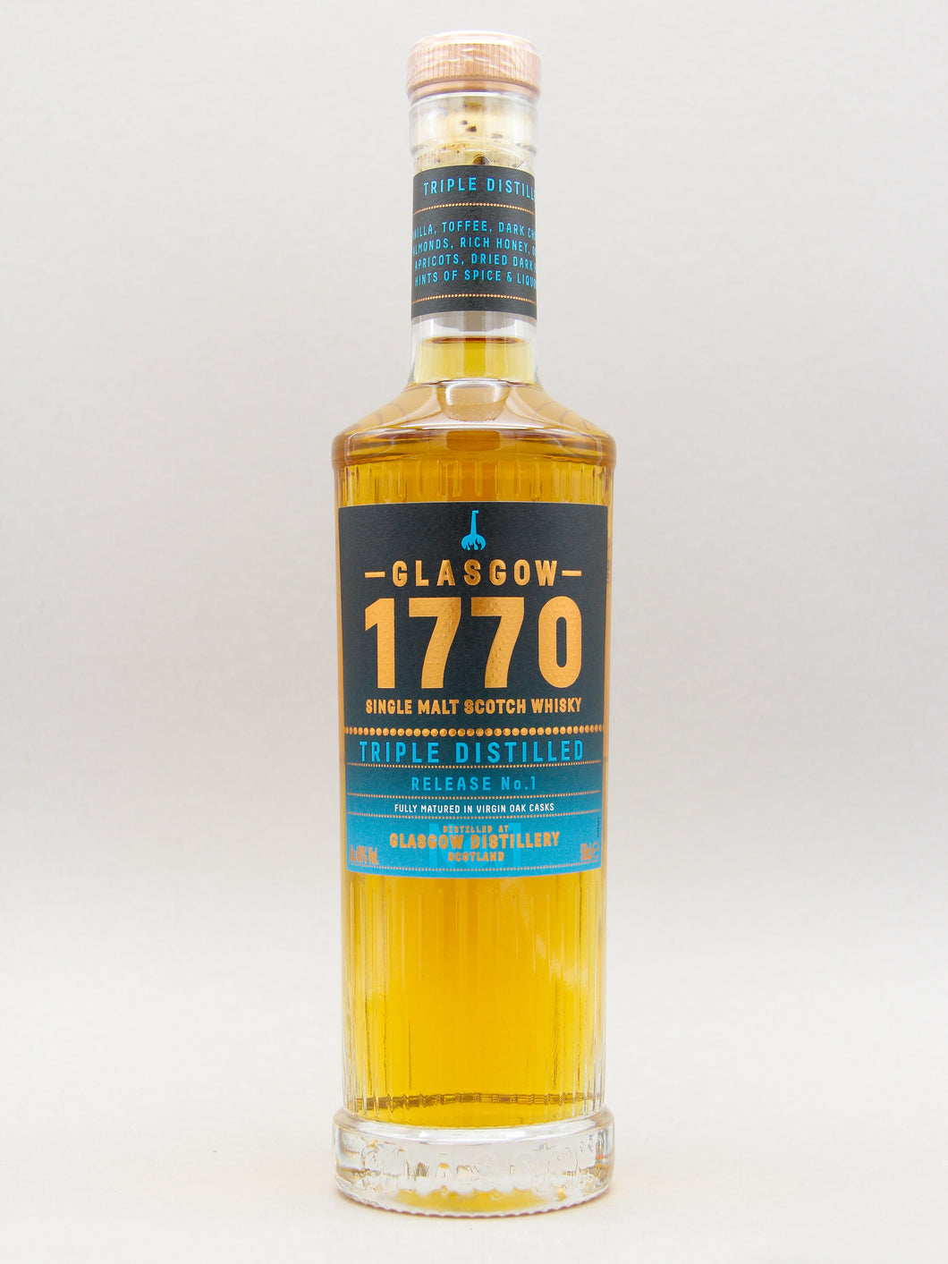 Glasgow Distillery, 1770 Tripled Distilled, Single Malt Whisky, Scotland (46%, 50cl)