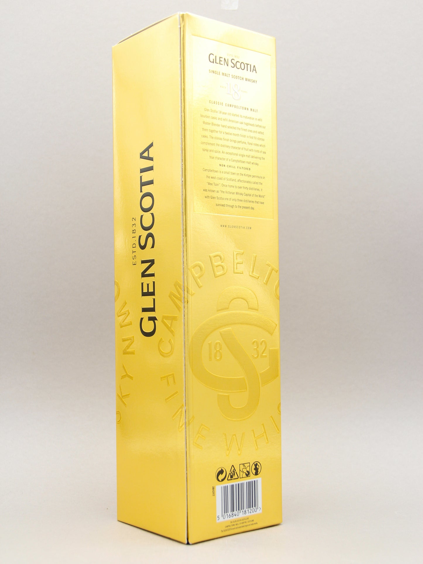 Glen Scotia 18 Years Old, Single Malt Scotch, Scotland (46%, 70cl)