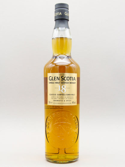 Glen Scotia 18 Years Old, Single Malt Scotch, Scotland (46%, 70cl)