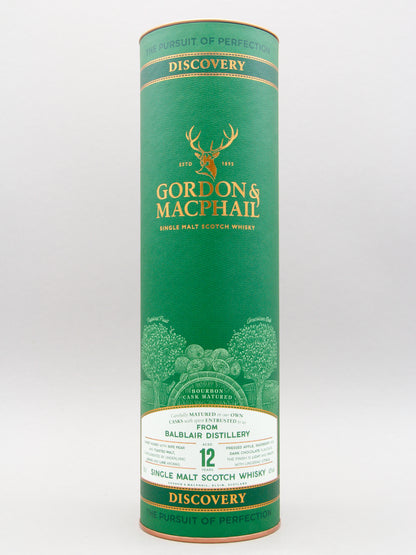 Gordon & Macphail Discovery, Balblair Distillery 12 Years, Single Malt Scotch Whisky (43%, 70cl)