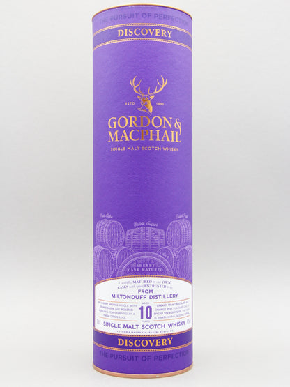 Gordon & Macphail Discovery, Miltonduff Distillery 10 Years, Single Malt Scotch Whisky (43%, 70cl)