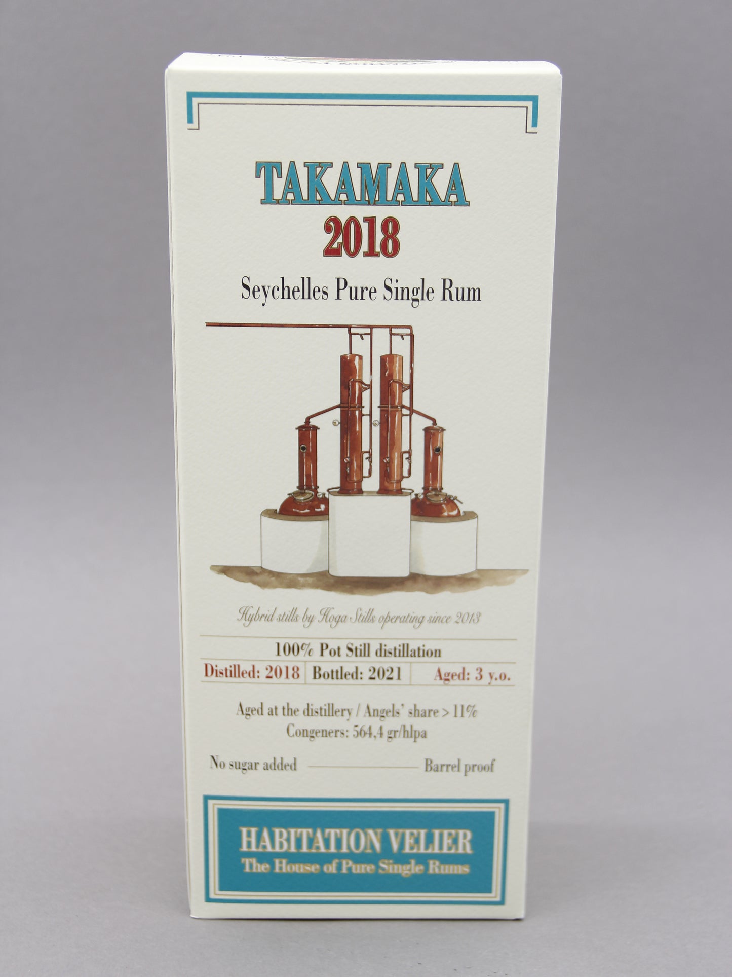 Habitation Velier, Takamaka, Seychelles Pure Single Rum, 2018 - 2021, Aged 3 Years (60.8%, 70cl)