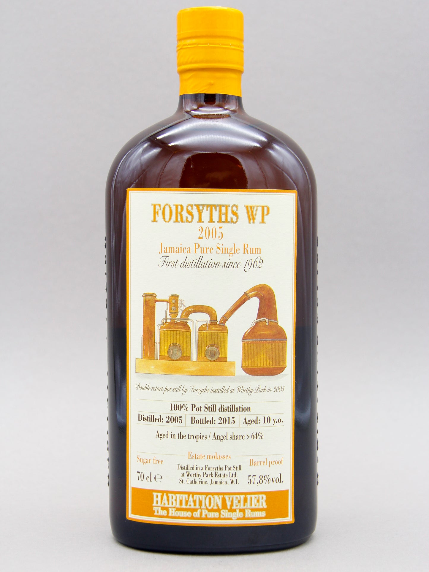 Habitation Velier, Worthy Park, Forsyths WP, 2005, 10 Years Jamaica Pure Single Rum (57.8%, 70cl)