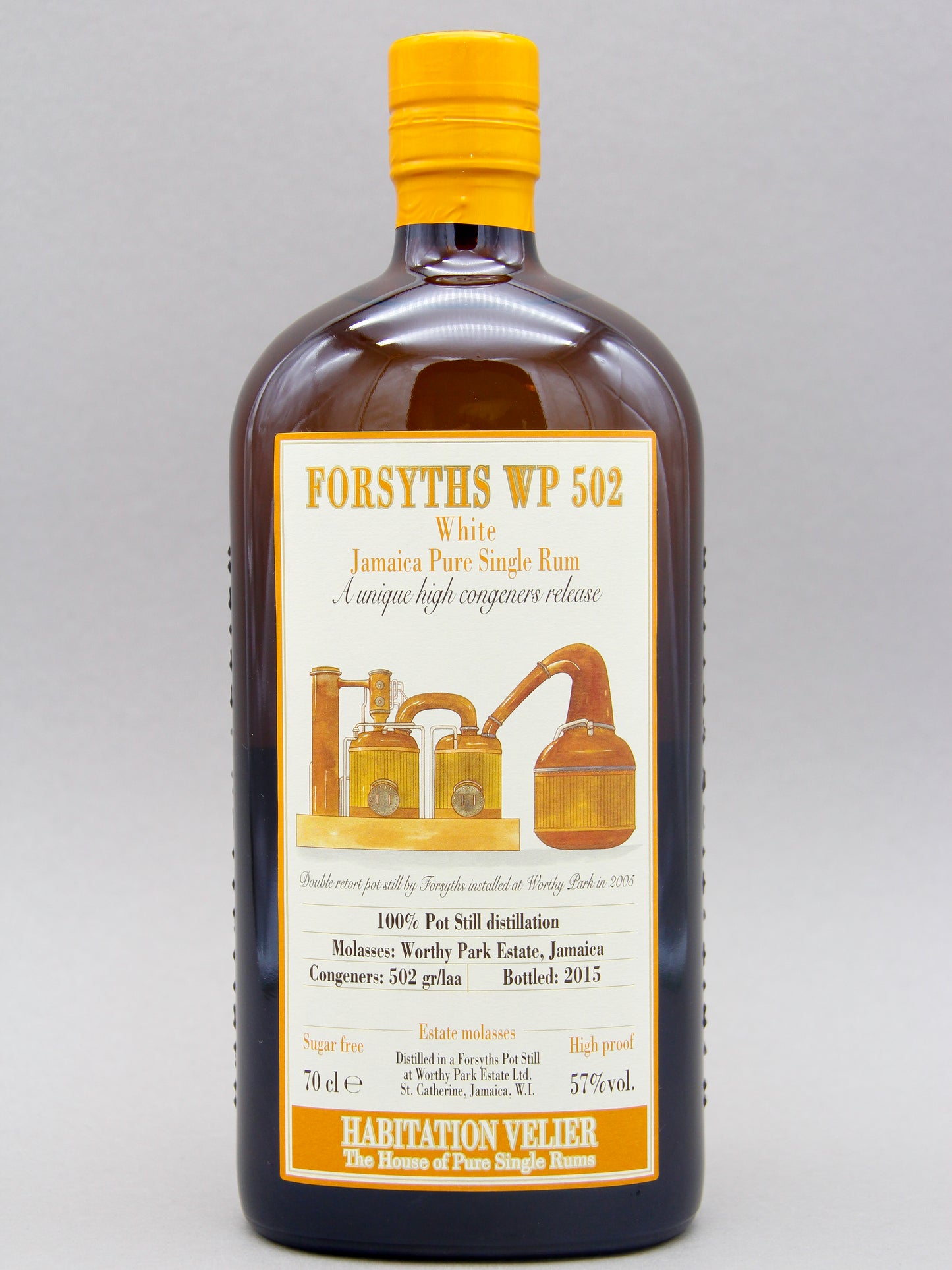 Habitation Velier, Worthy Park, Forsyths WP 502, White Jamaica Pure Single Rum (57%, 70cl)