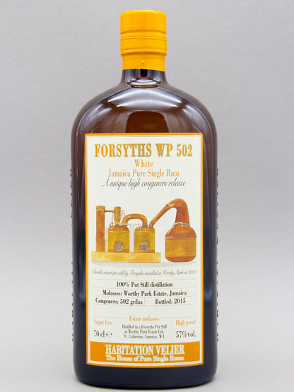 Habitation Velier, Worthy Park, Forsyths WP 502, White Jamaica Pure Single Rum (57%, 70cl)