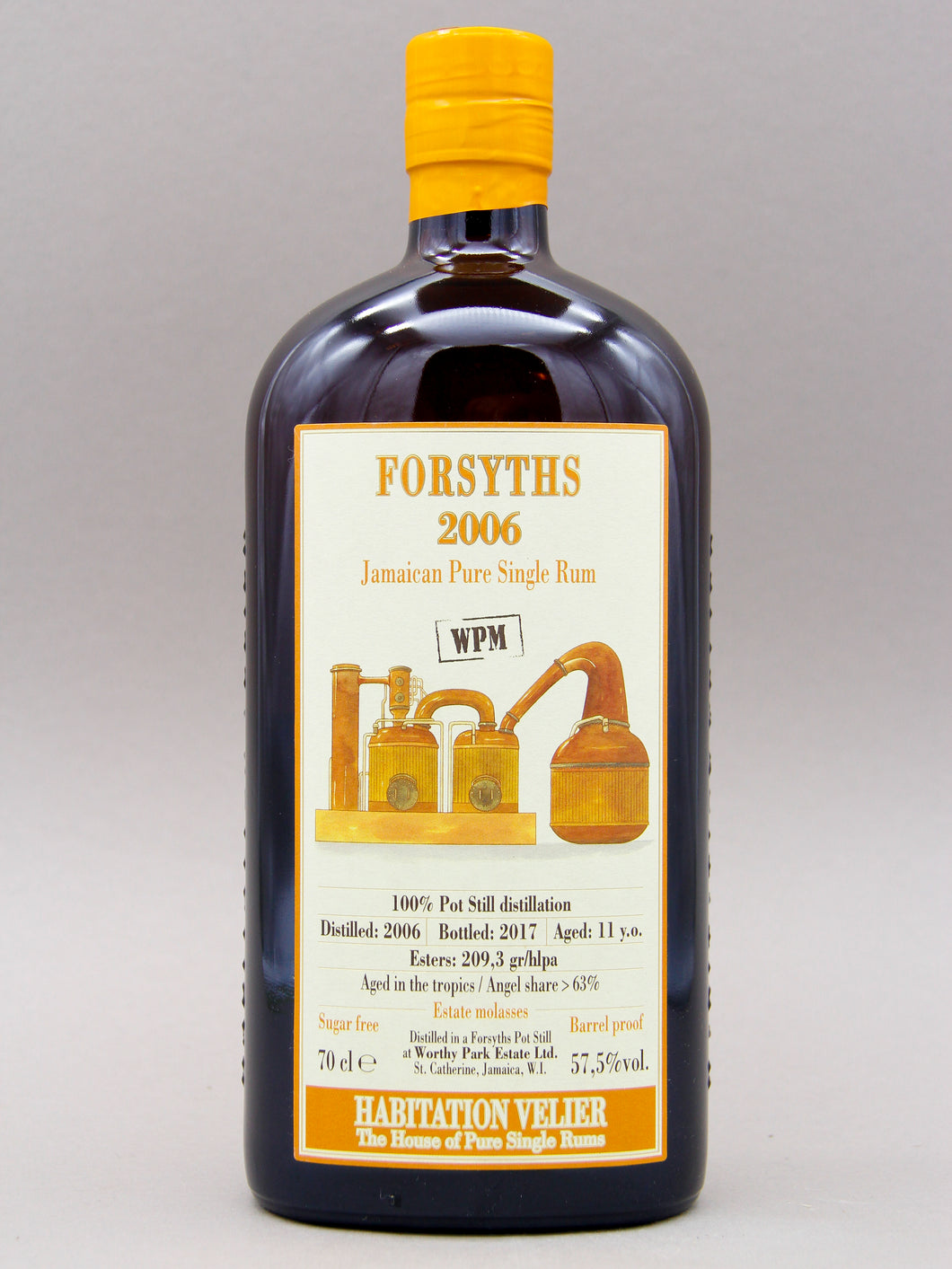 Habitation Velier, Forsyths 2006, WPM, Jamaica Pure Single Rum, Aged 11 years (57.5%, 70cl)