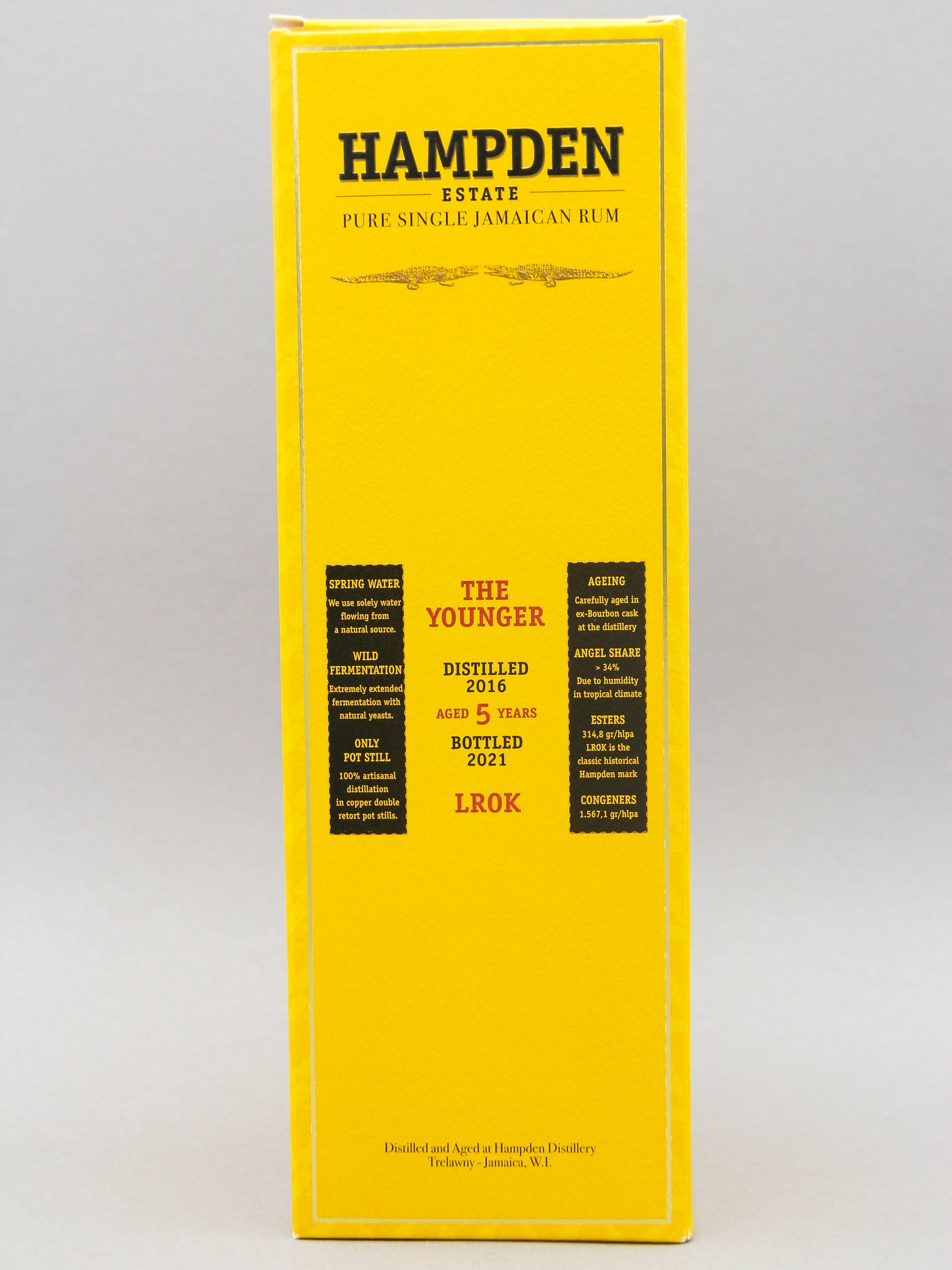 Hampden Estate, The Younger, Aged 5 Years, Jamaica, LROK (47%, 70cl)