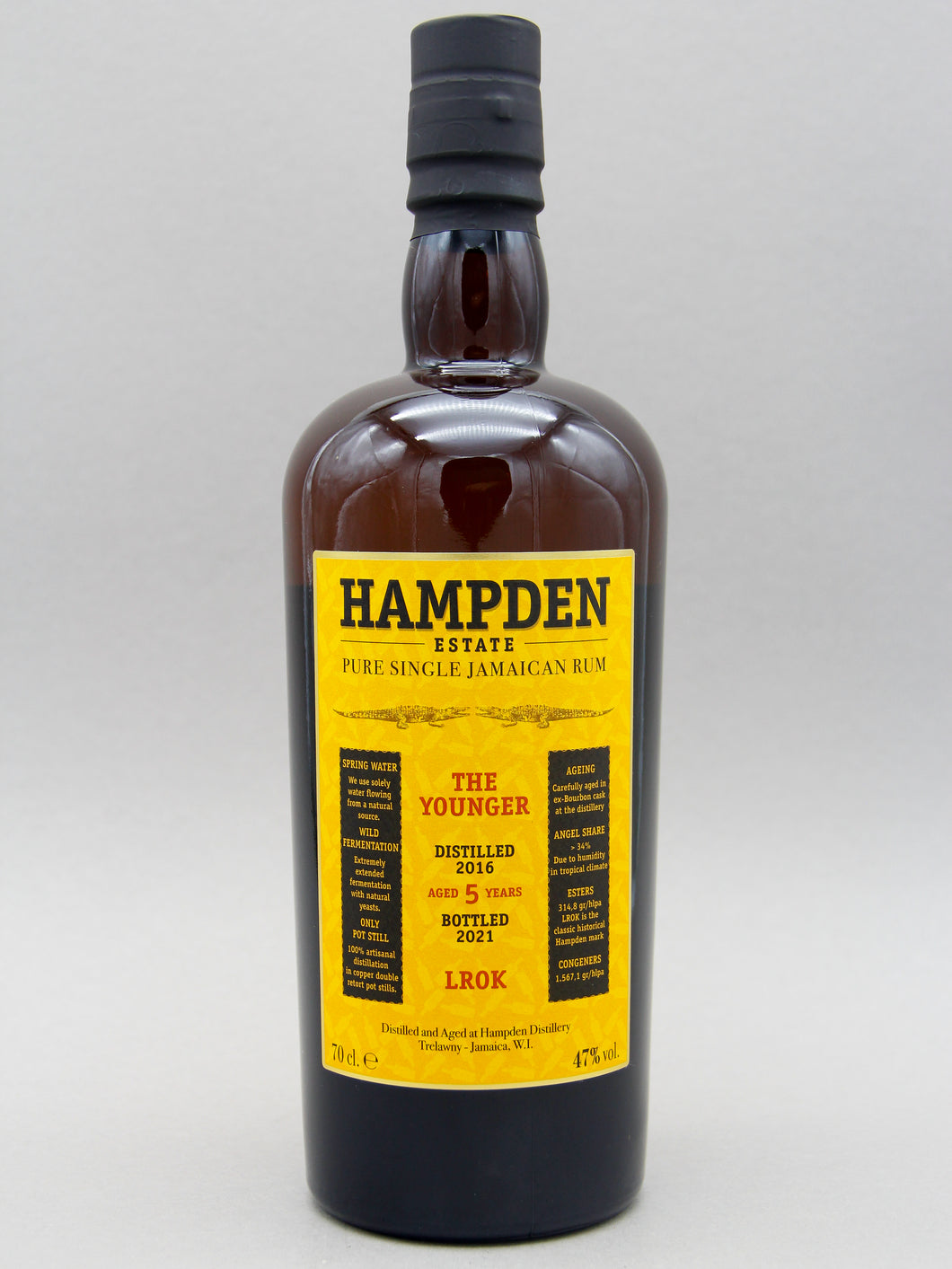Hampden Estate, The Younger, Aged 5 Years, Jamaica, LROK (47%, 70cl)