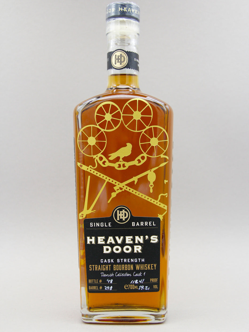 Heaven's Door, Single Barrel, Cask Strength Straight Bourbon Whiskey, Danish Collection 1 (59.21%, 70cl)