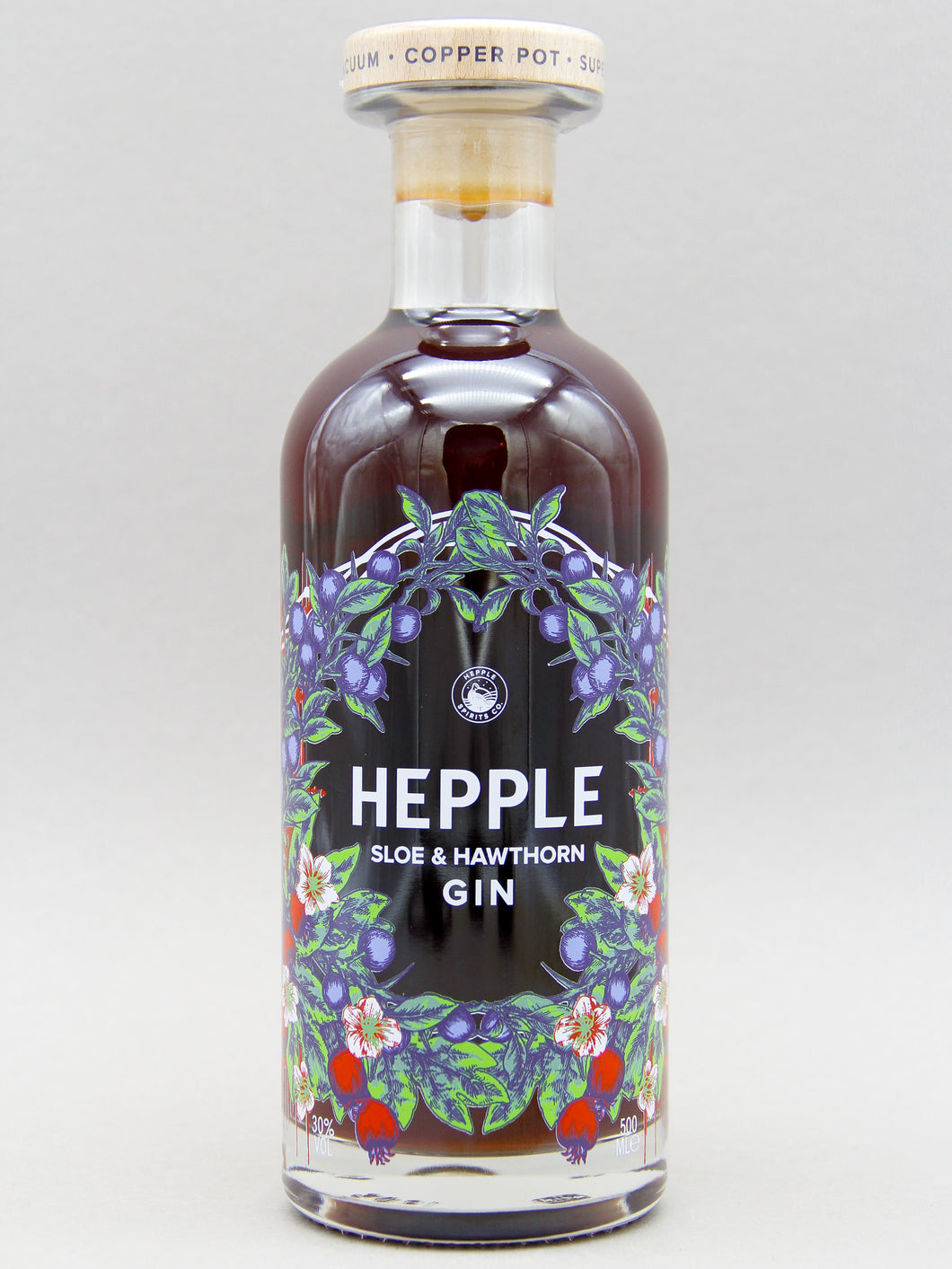Hepple Sloe & Hawthorne Gin, UK (30%, 50cl)
