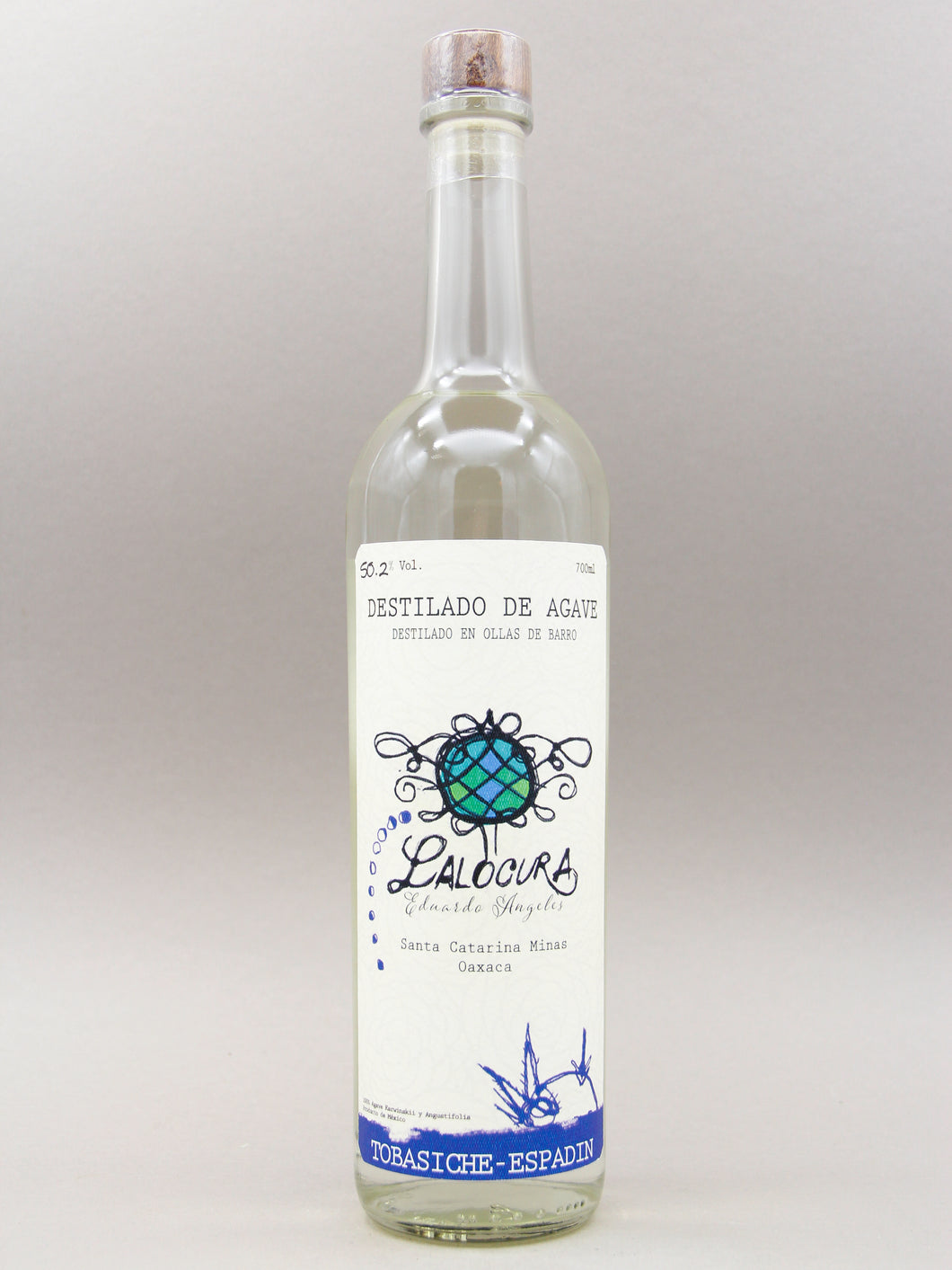Lalocura, Destilado de agave, Mezcla, Tobasiche-Espadin 2019 (50.2% 70cl)