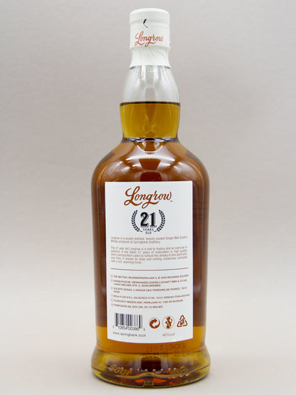 Longrow, 21 Years, November 2022, Campbeltown Single Malt Scotch Whisky (46%, 70cl)