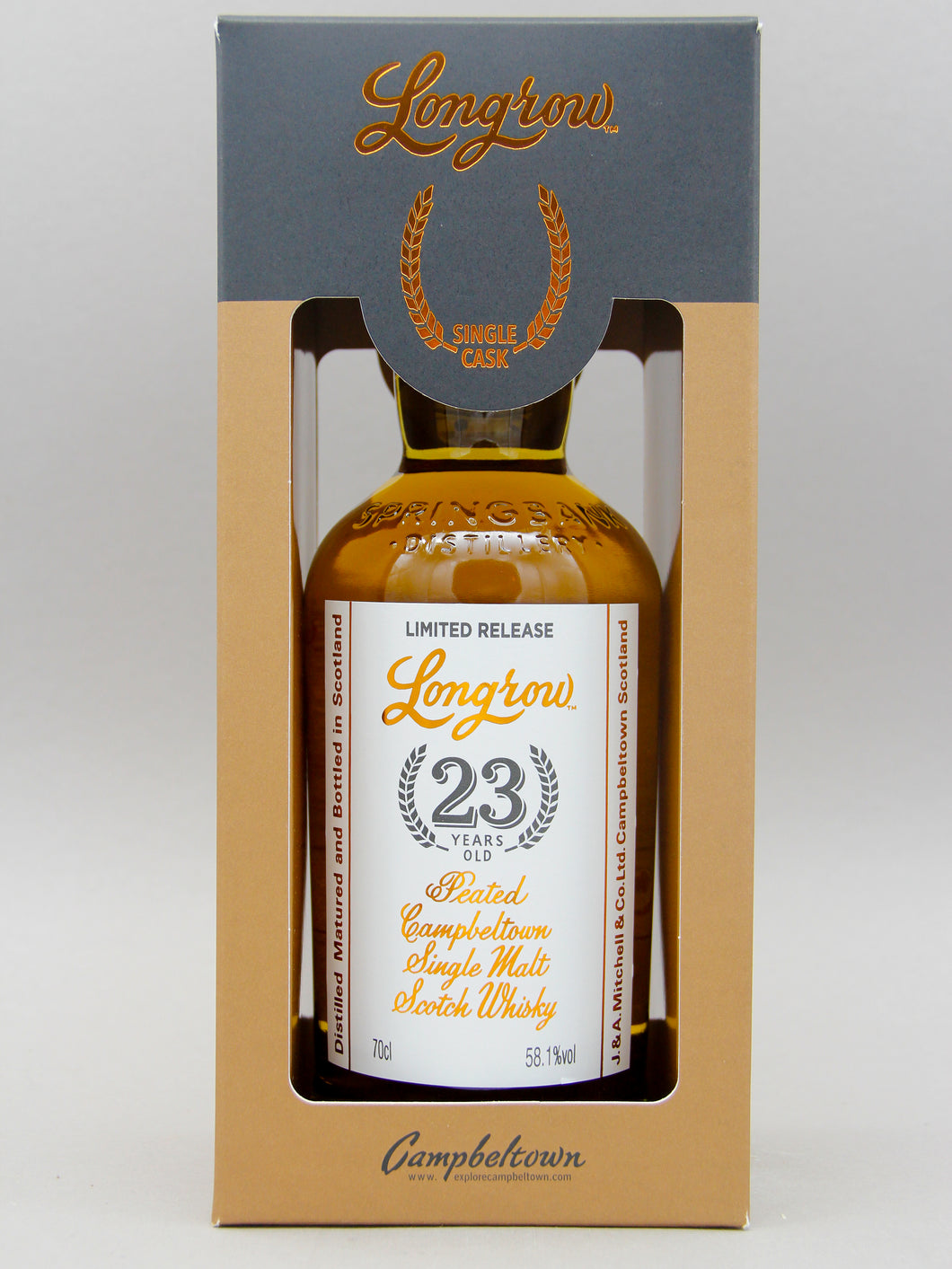 Longrow, 23 Years Old, Cask Strength, February 2022,  Campbeltown Single Malt Scotch Whisky (58.1%, 70cl)