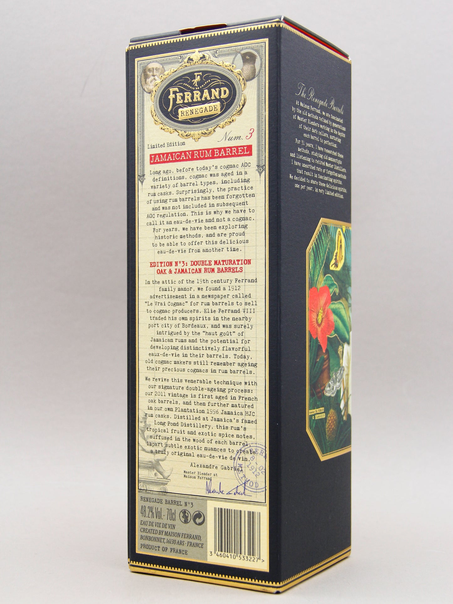 Maison Ferrand, Renegade Barrel No. 3, Eau-de Vie de Vin, France (48.2%, 70cl)