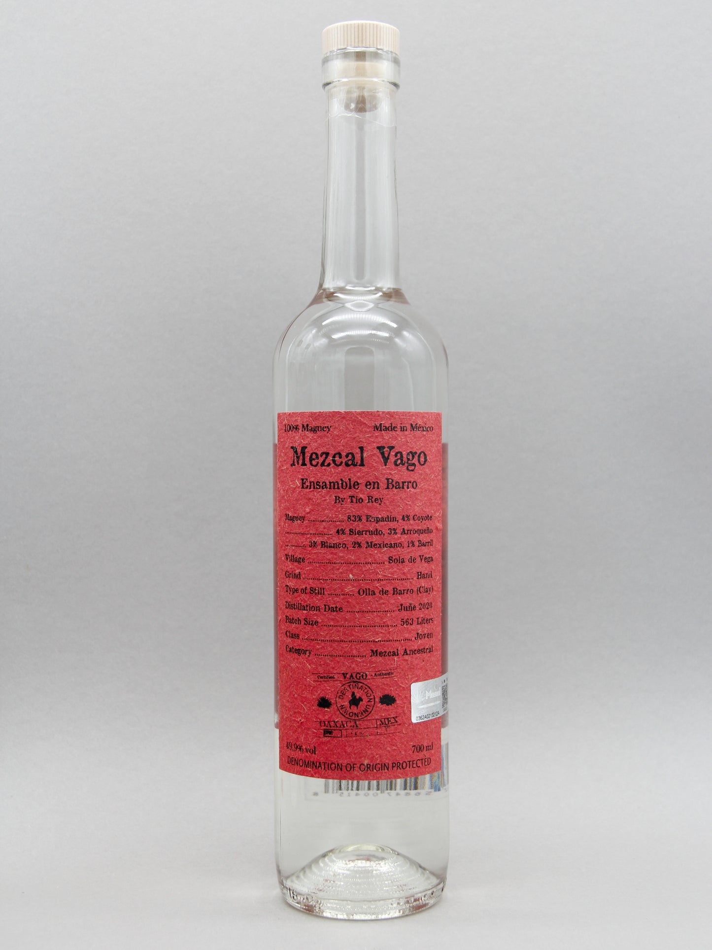 Mezcal Vago, Ensamble en Barro, Sola de Vega (49.9%, 70cl)