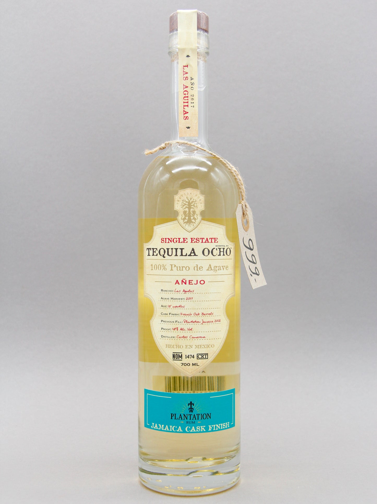 Ocho Anejo, Limited Edition Plantation Jamaica Cask Finish, 100% de Agave, (48%, 70cl)