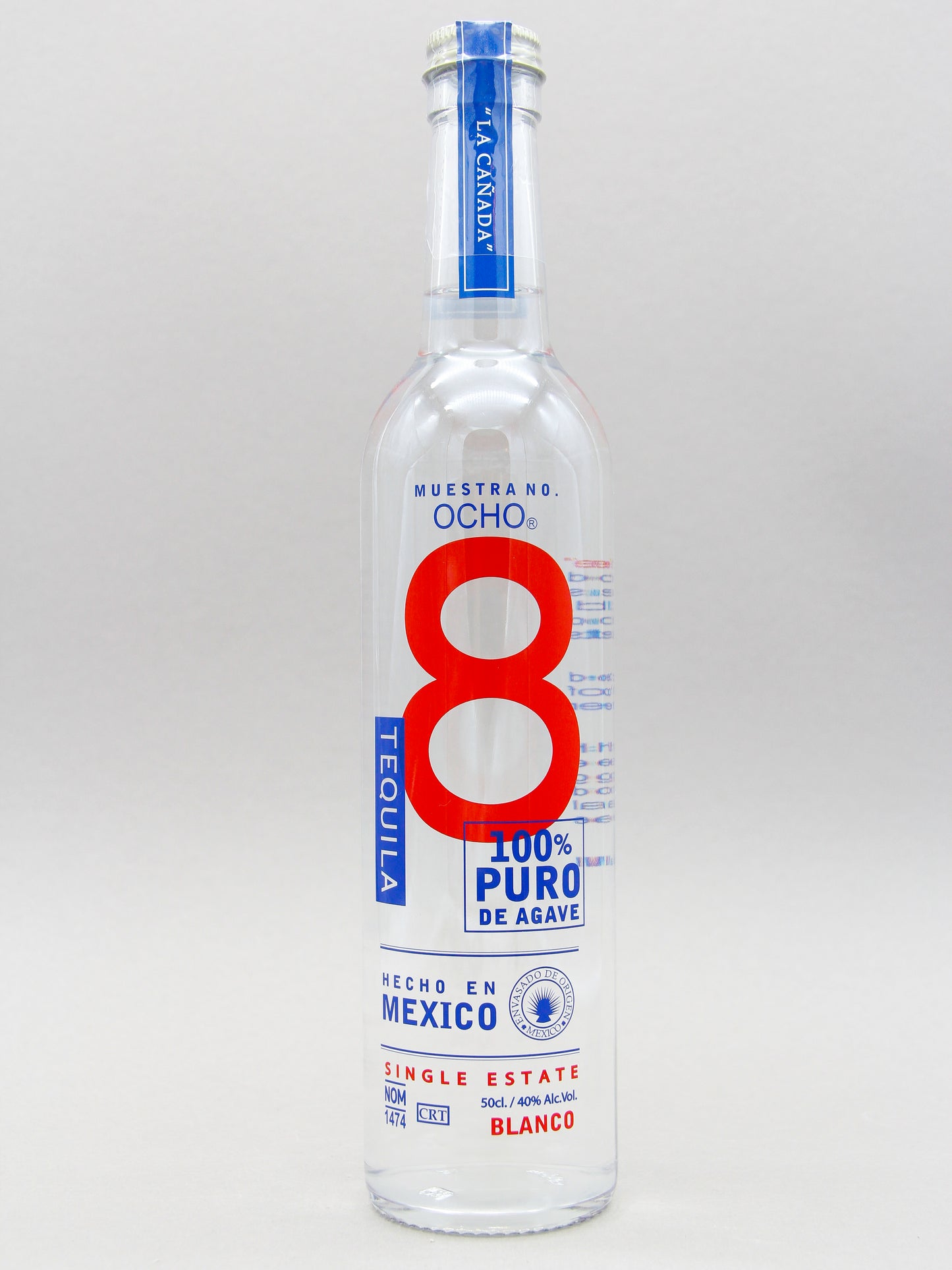 Ocho Blanco Tequila, 100% Puro De Agave (40%, 50cl)