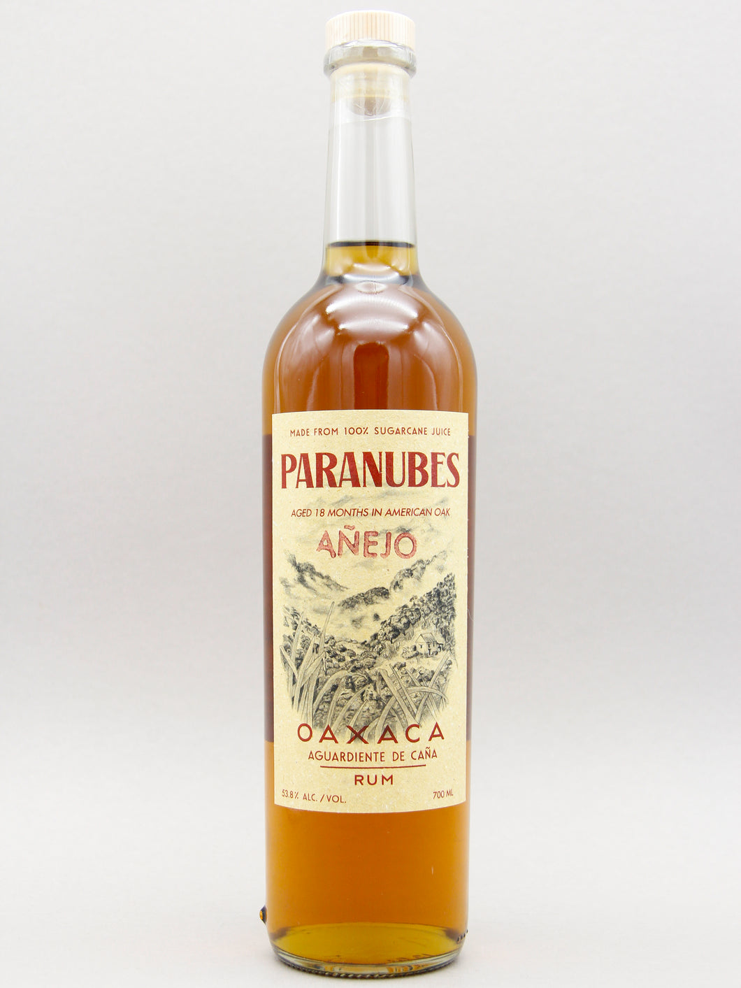 Paranubes Añejo Rum, Aguardiente De Caña, Oaxaca, Mexico (53.8%, 70cl)