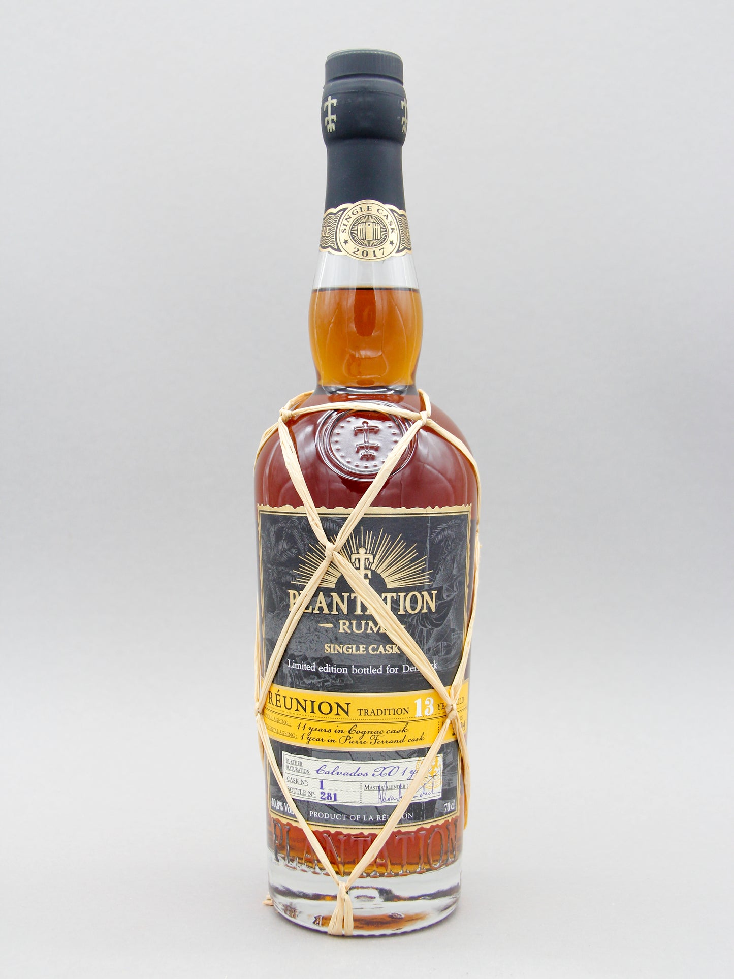 Plantation Reunion 13 Years Single Cask Rum, Calvados Cask Finish (40,8%, 70cl)