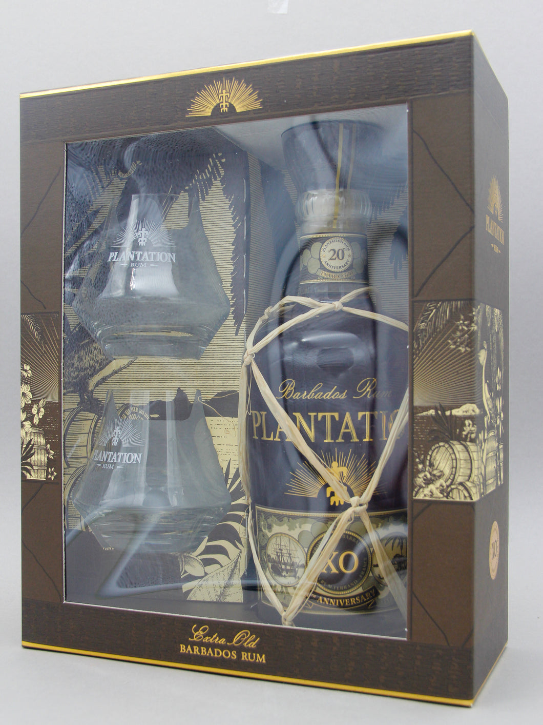 Plantation XO, Barbados, Rum, 20th Anniversary Gift Box w/glasses (40%, 70cl)