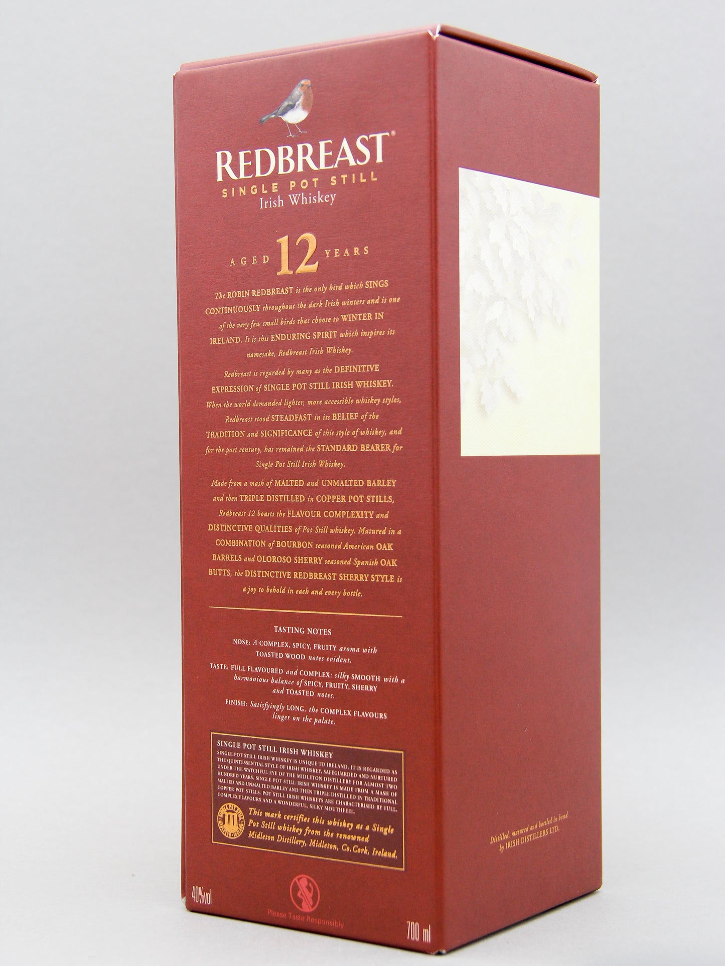 Redbreast 12 Years, Irish Single Pot Still Whiskey (40%, 70cl)