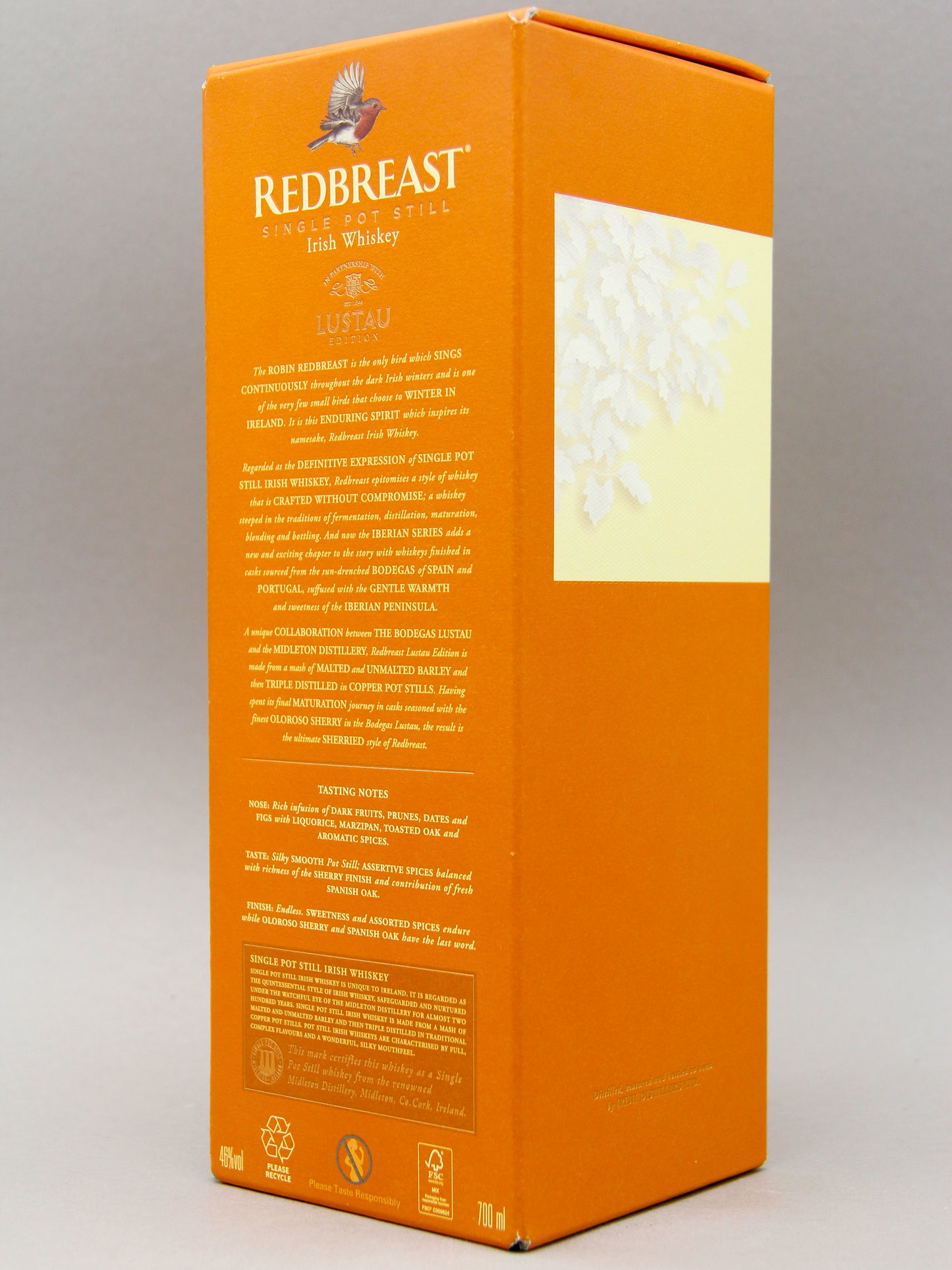 Redbreast, Irish Single Pot Still Whiskey, Sherry Finish, Partnership with Lustau Edition (46%, 70cl)