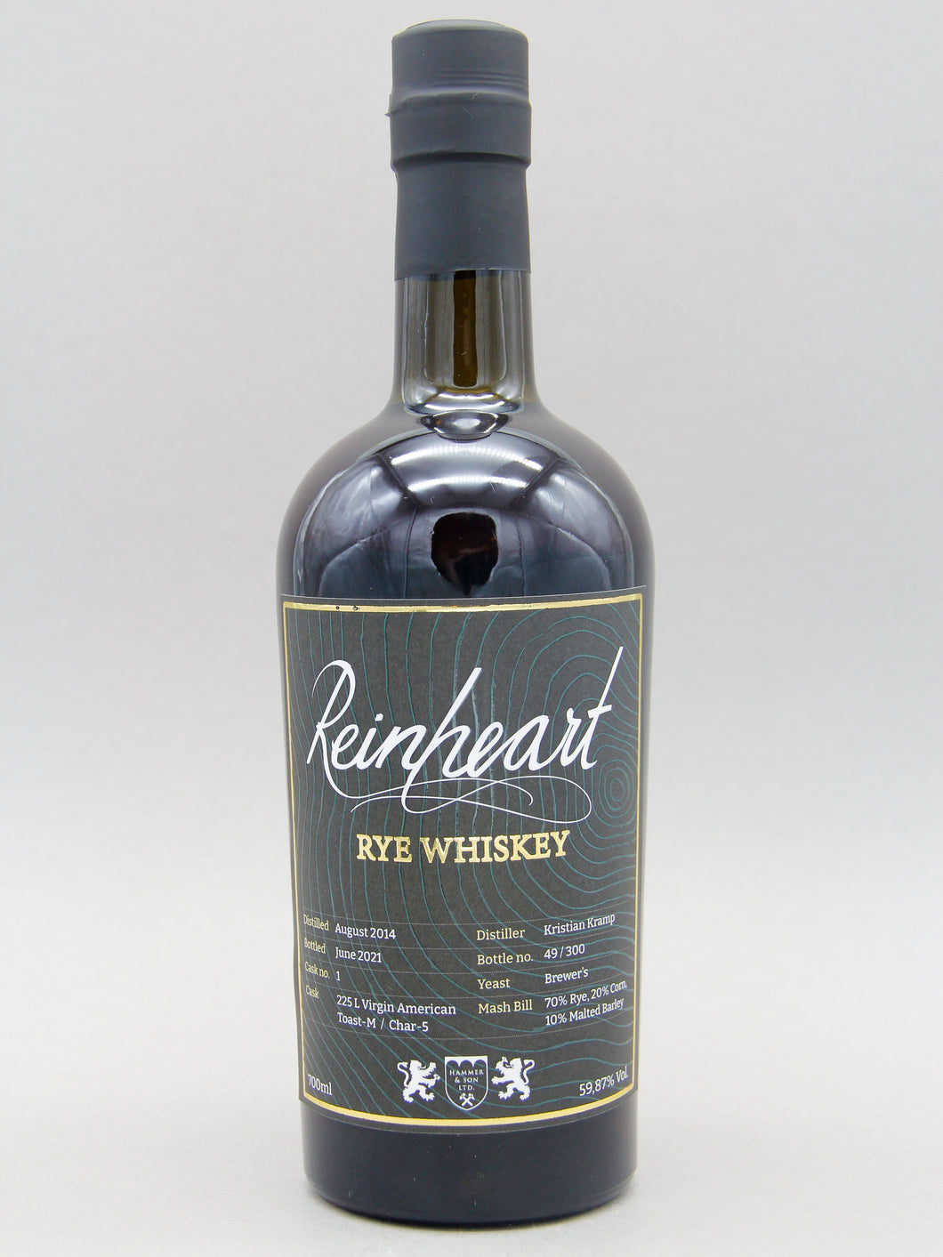 Reinheart, Rye Whiskey, 6 years old, Cask#1, Germany-Denmark (59.87%, 70cl)