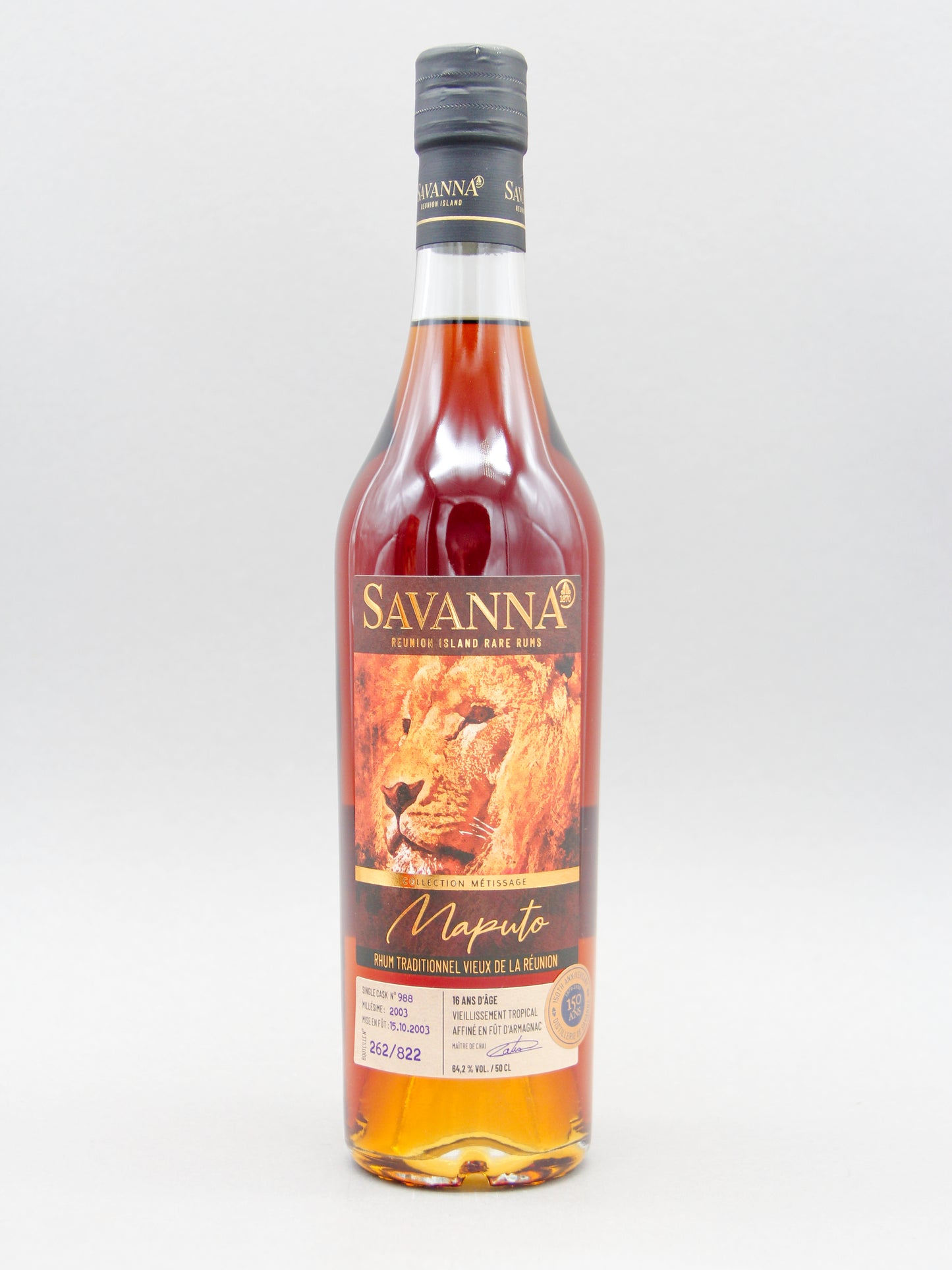 Savanna Métissage Single Cask No. 988 Maputo, 2003, Rhum Reunion (64.2%, 50cl)