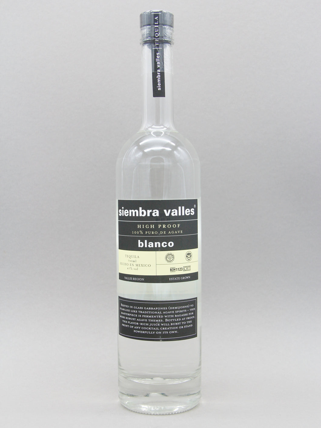 Siembra Valles Tequila Blanco, 100% Puro de Agave (48%, 70cl)